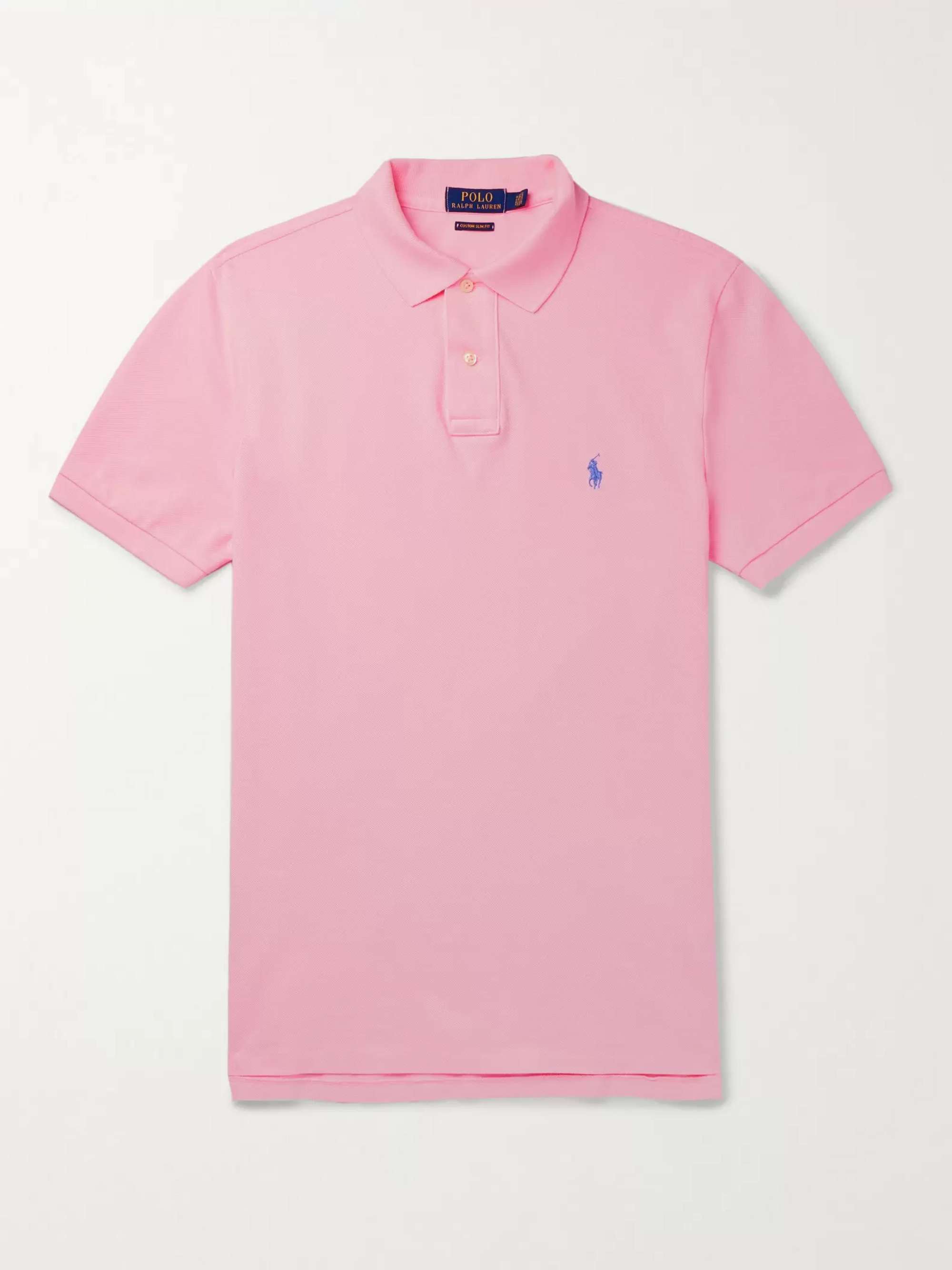POLO RALPH LAUREN Slim-Fit Logo-Embroidered Cotton-Piqué Polo Shirt for ...