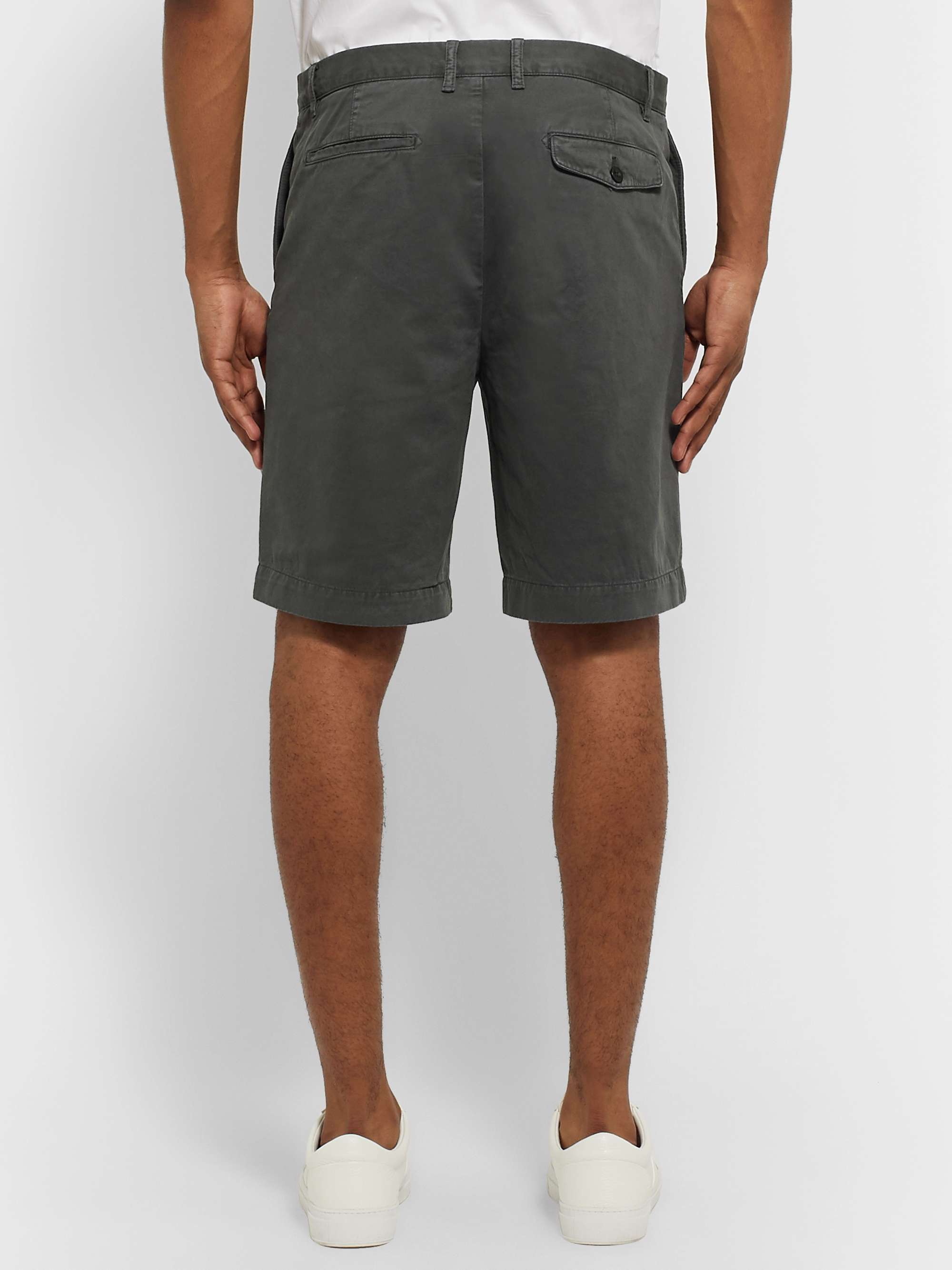 MR P. Garment-Dyed Cotton-Twill Bermuda Shorts