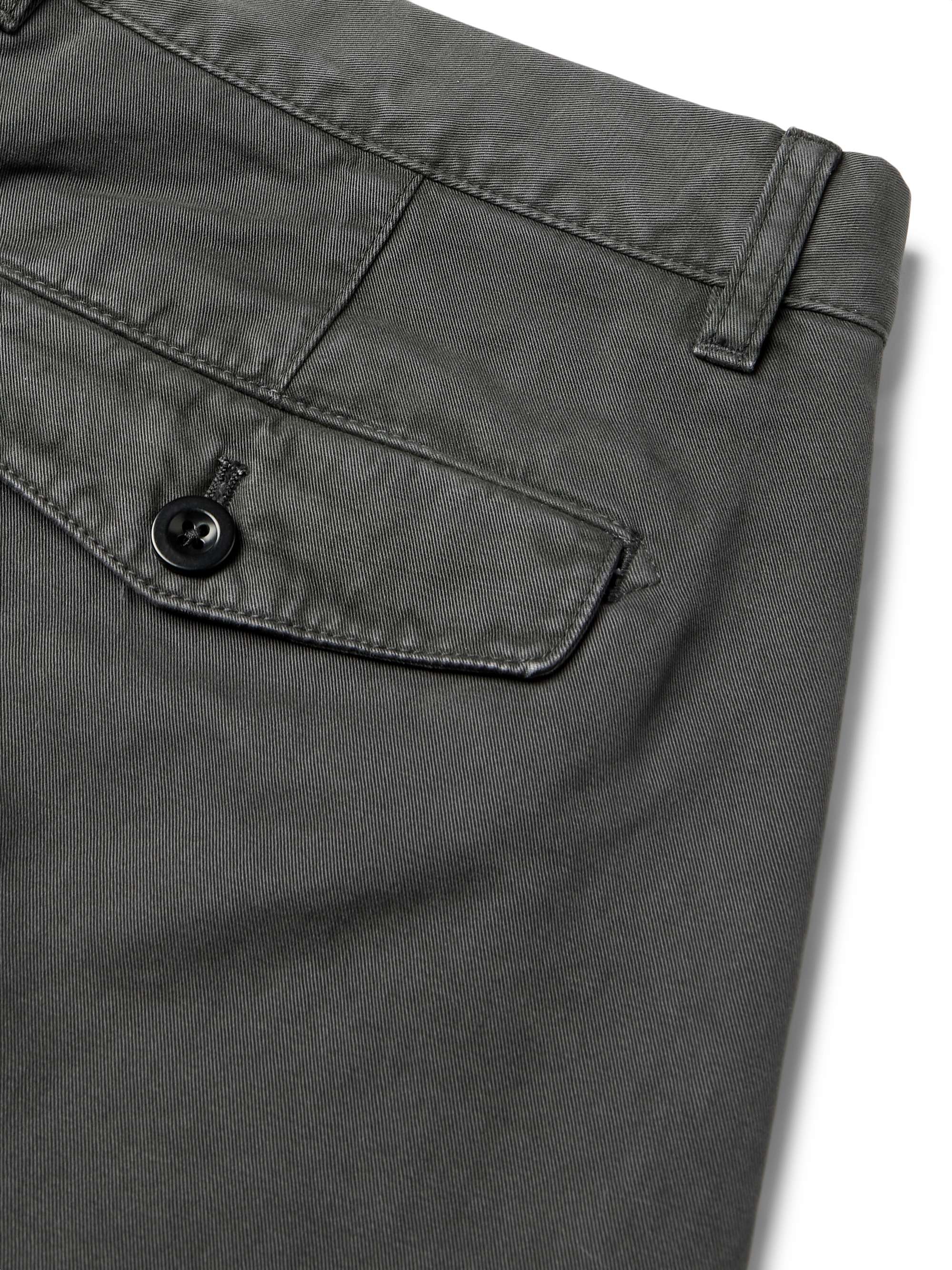 MR P. Garment-Dyed Cotton-Twill Bermuda Shorts