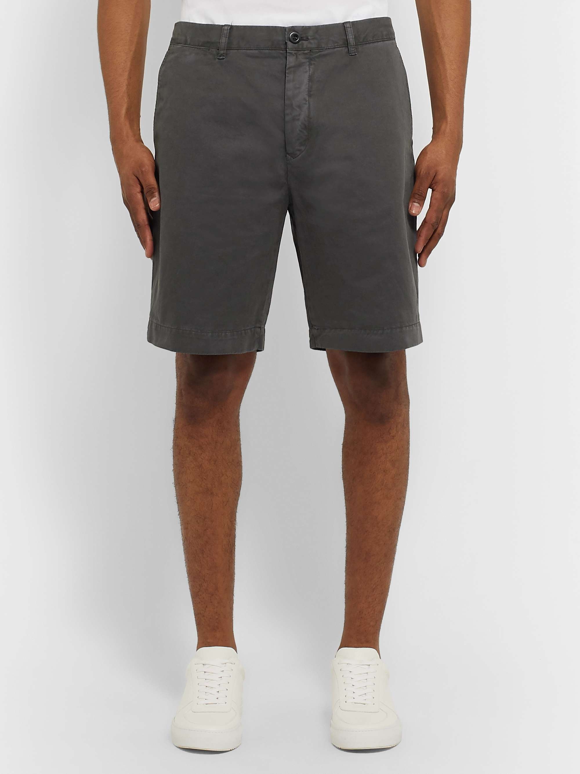 MR P. Garment-Dyed Cotton-Twill Bermuda Shorts
