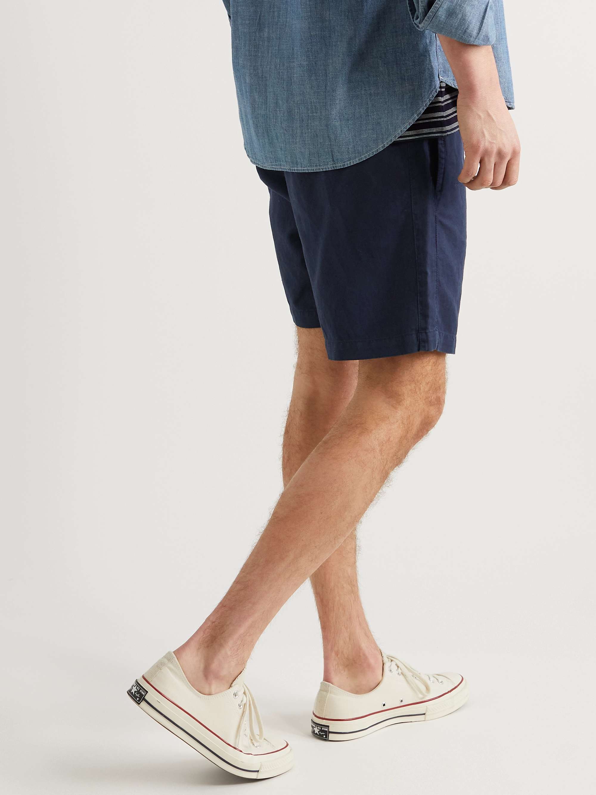 MR P. Linen and Cotton-Blend Drawstring Shorts