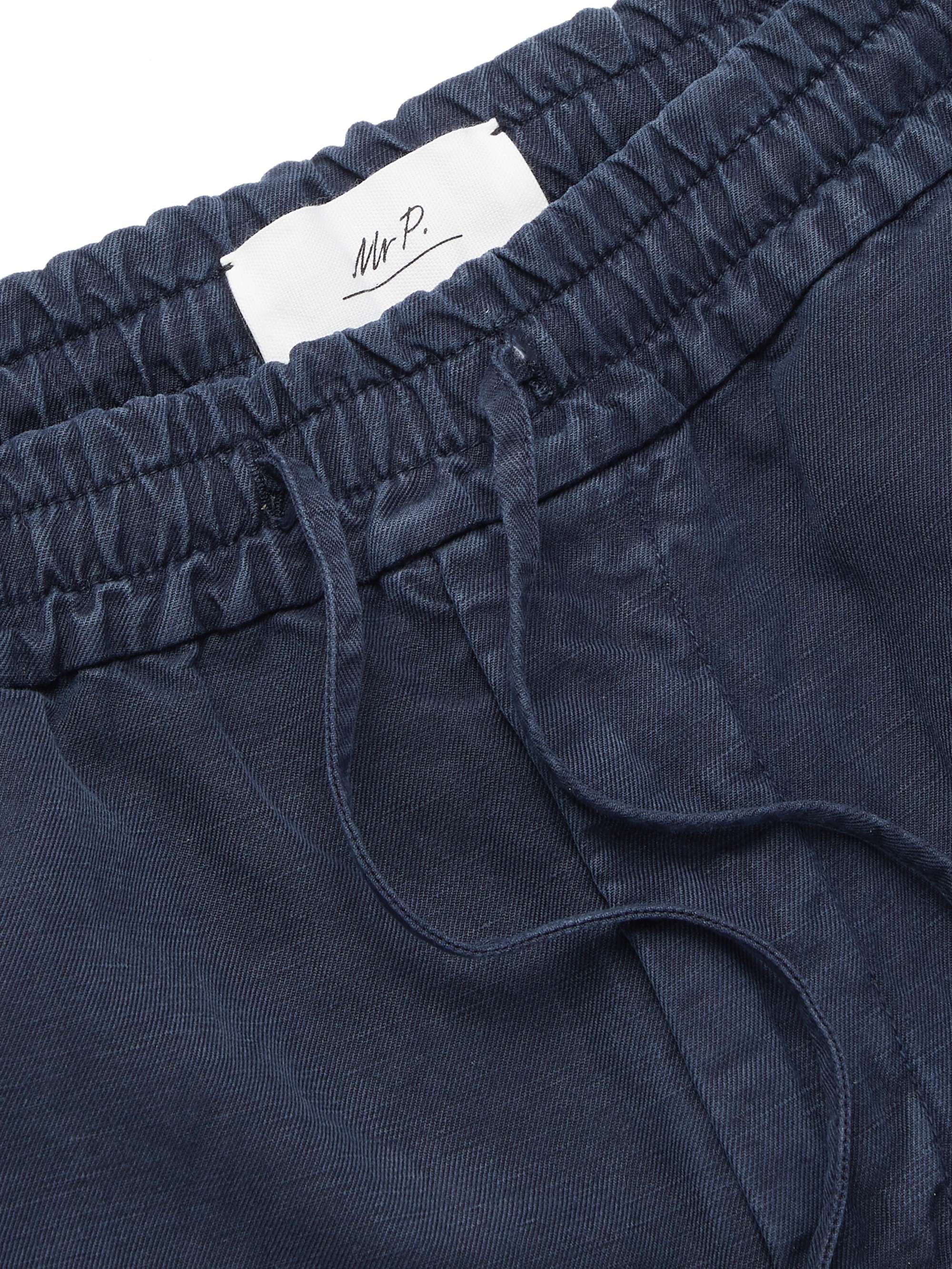 MR P. Linen and Cotton-Blend Drawstring Shorts