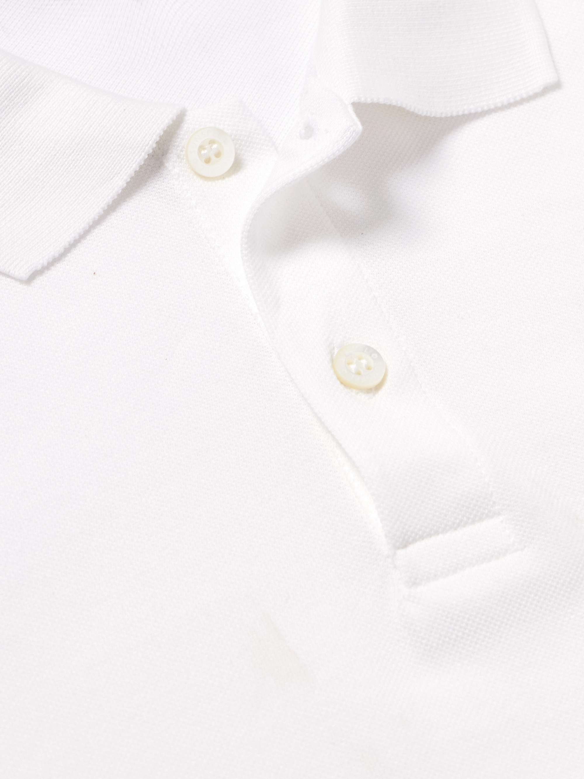 SUNSPEL Cotton-Piqué Polo Shirt