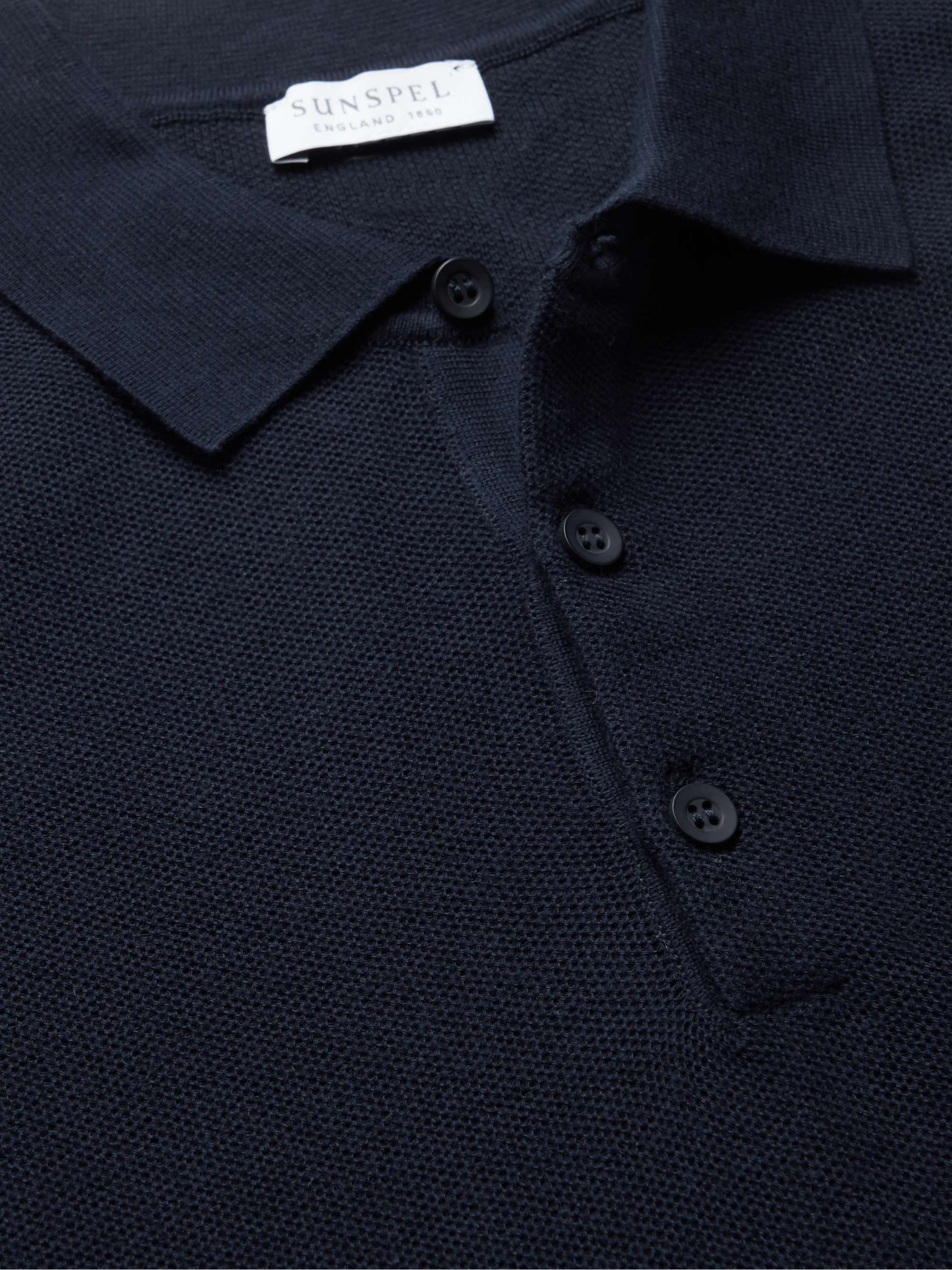 SUNSPEL Slim-Fit Cotton-Piqué Polo Shirt