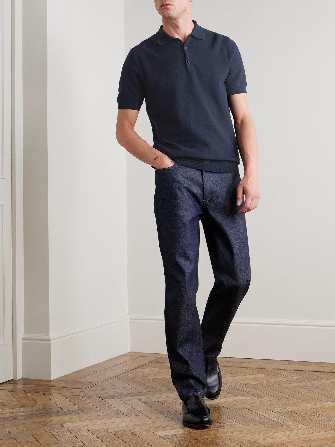 Slim-Fit Cotton-Piqué Polo Shirt