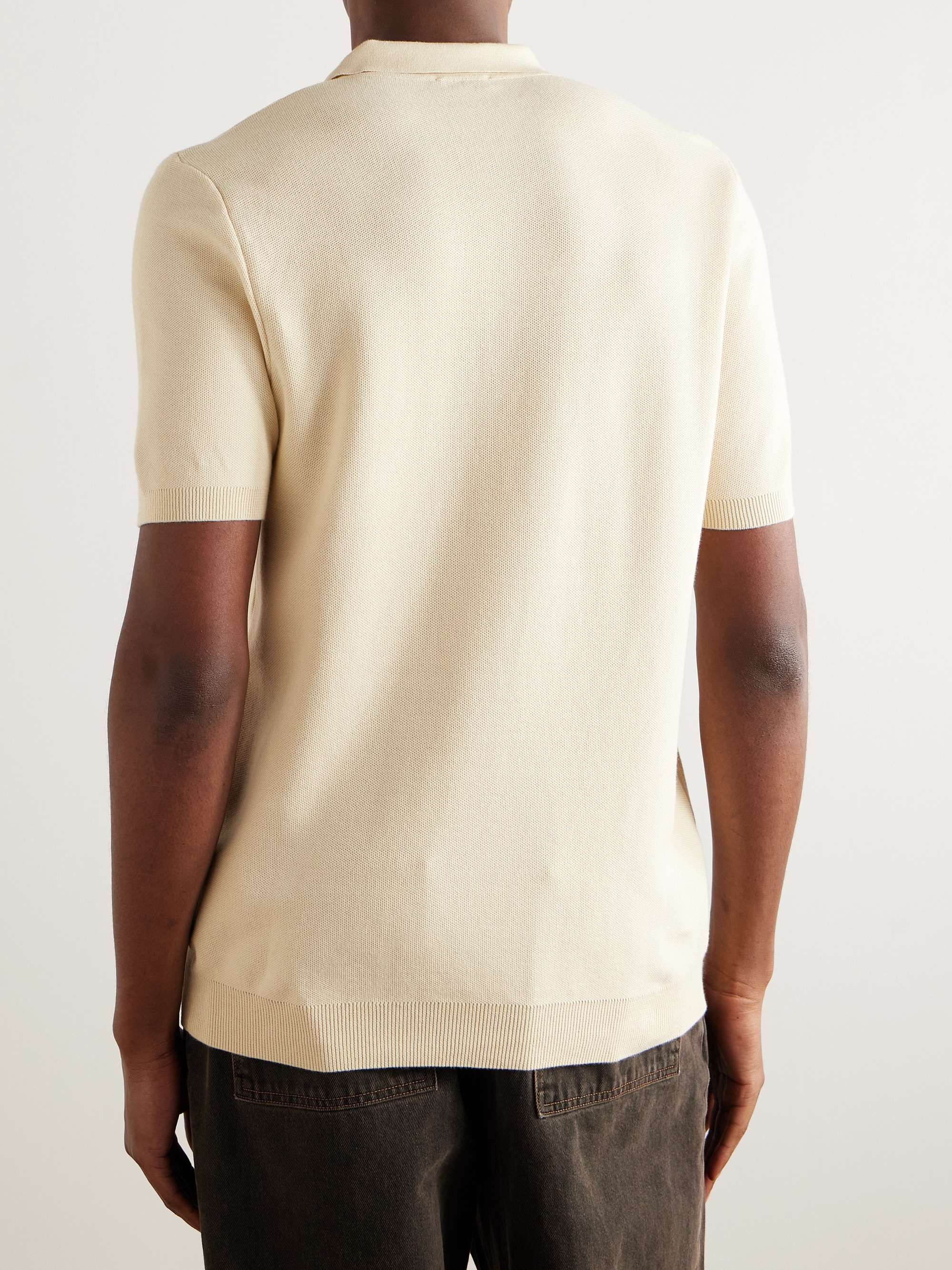 SUNSPEL Slim-Fit Cotton-Piqué Polo Shirt