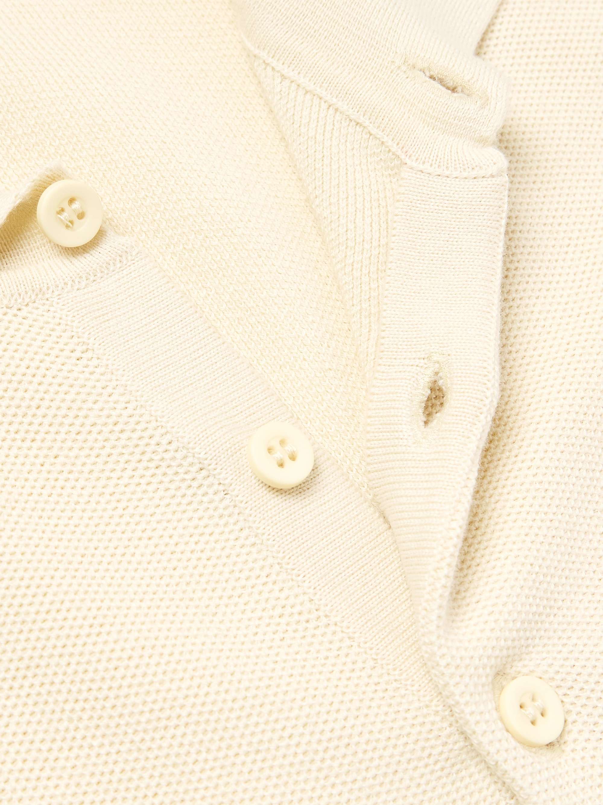 SUNSPEL Slim-Fit Cotton-Piqué Polo Shirt