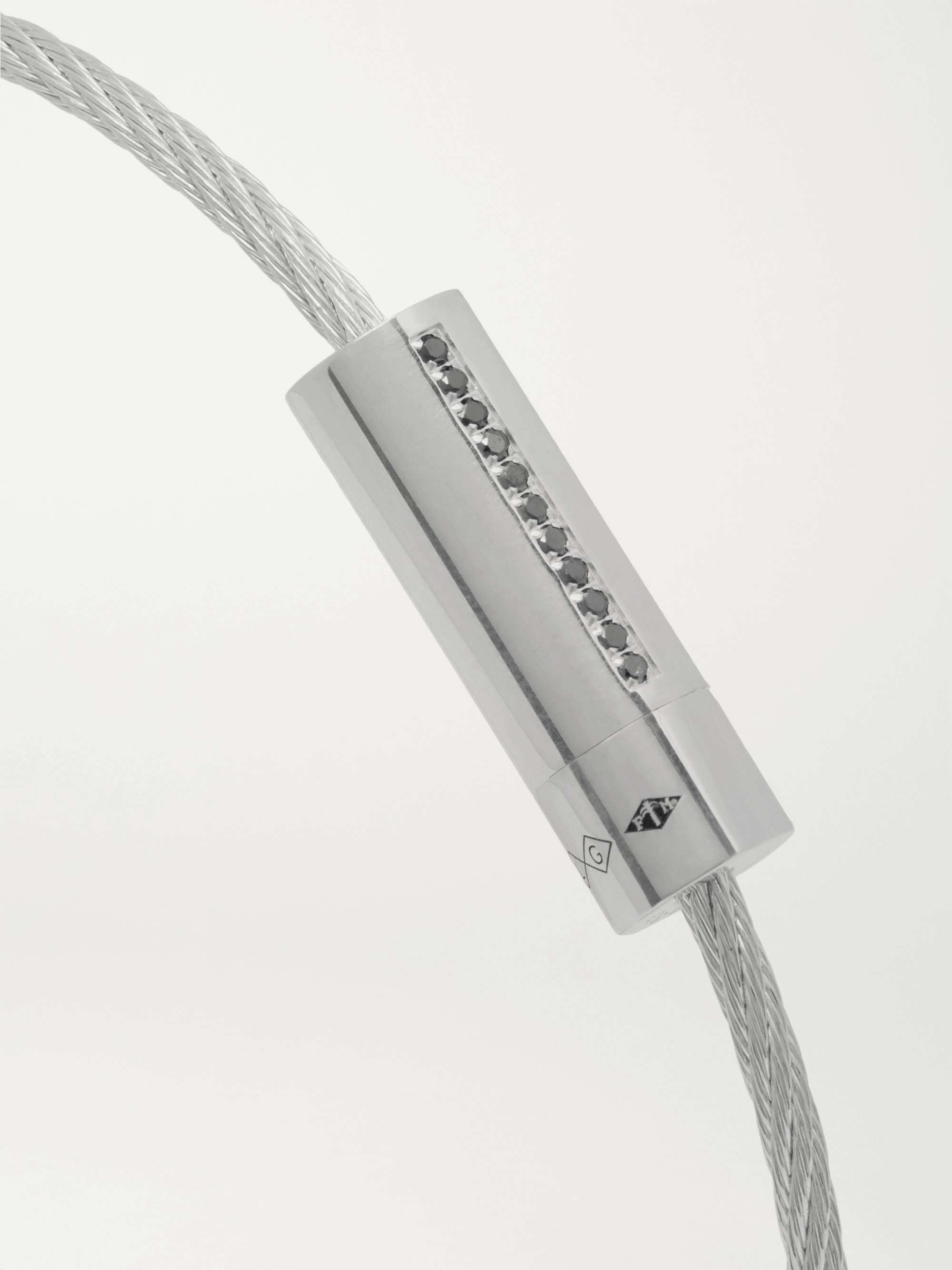 LE GRAMME Le 7 Sterling Silver Diamond Bracelet