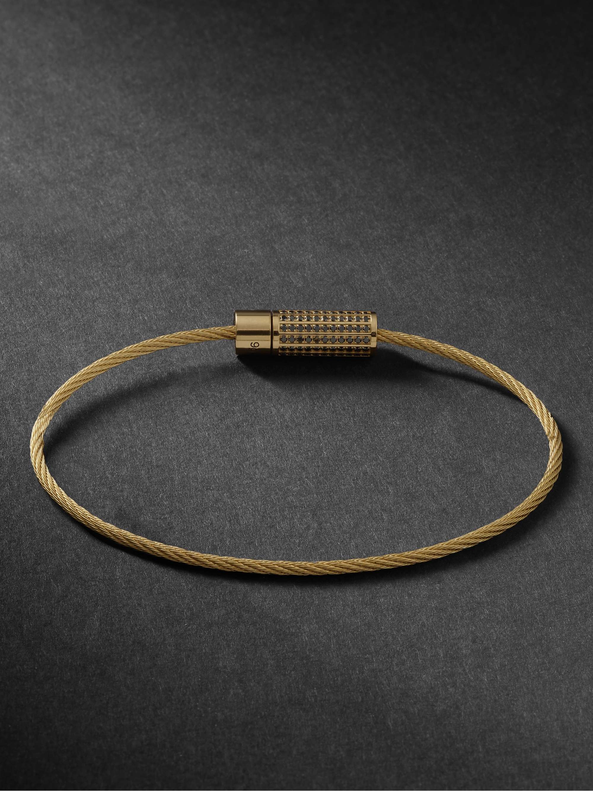 LE GRAMME 18-Karat Gold Diamond Bracelet