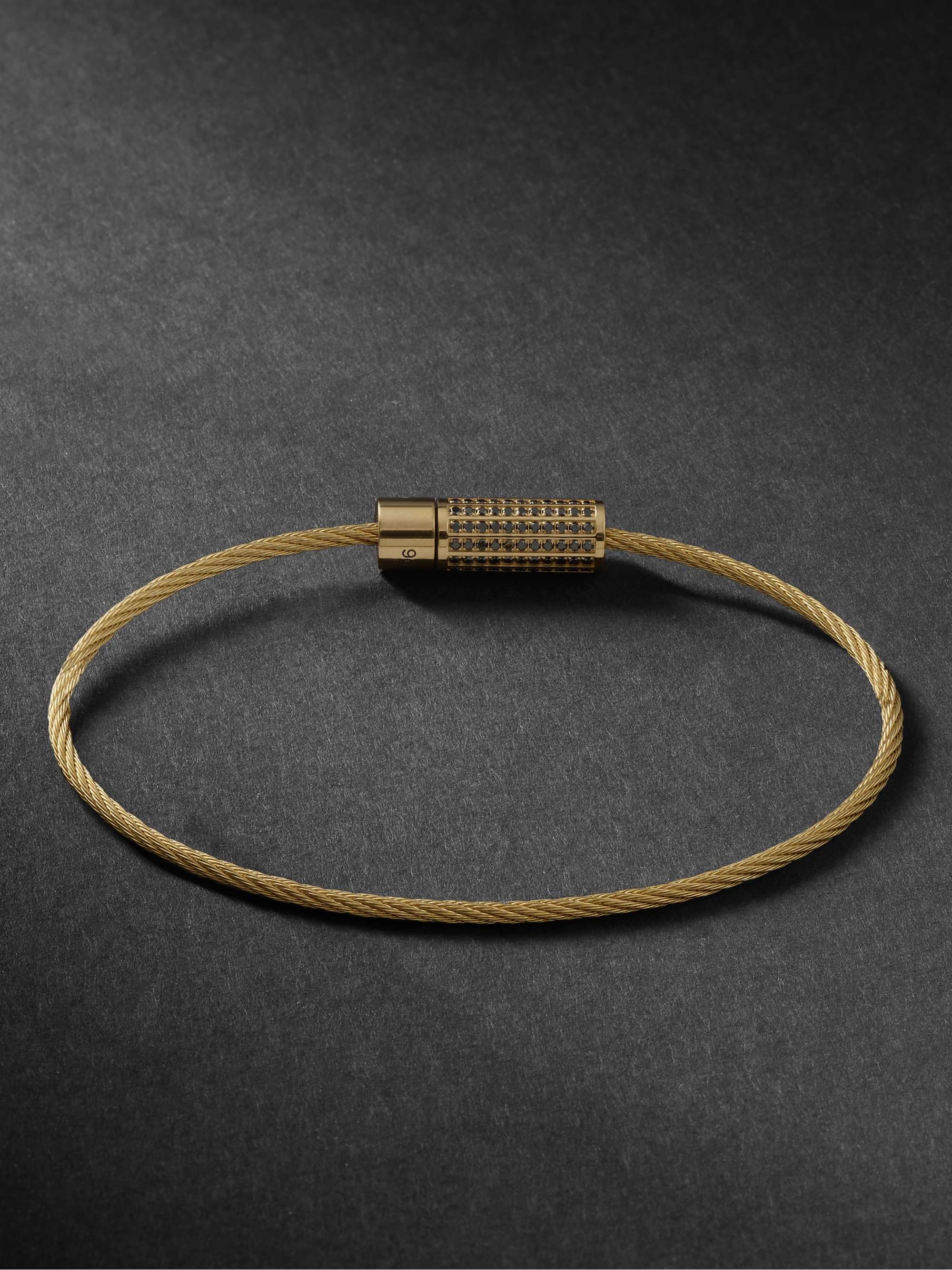 LE GRAMME 18-Karat Gold Diamond Bracelet
