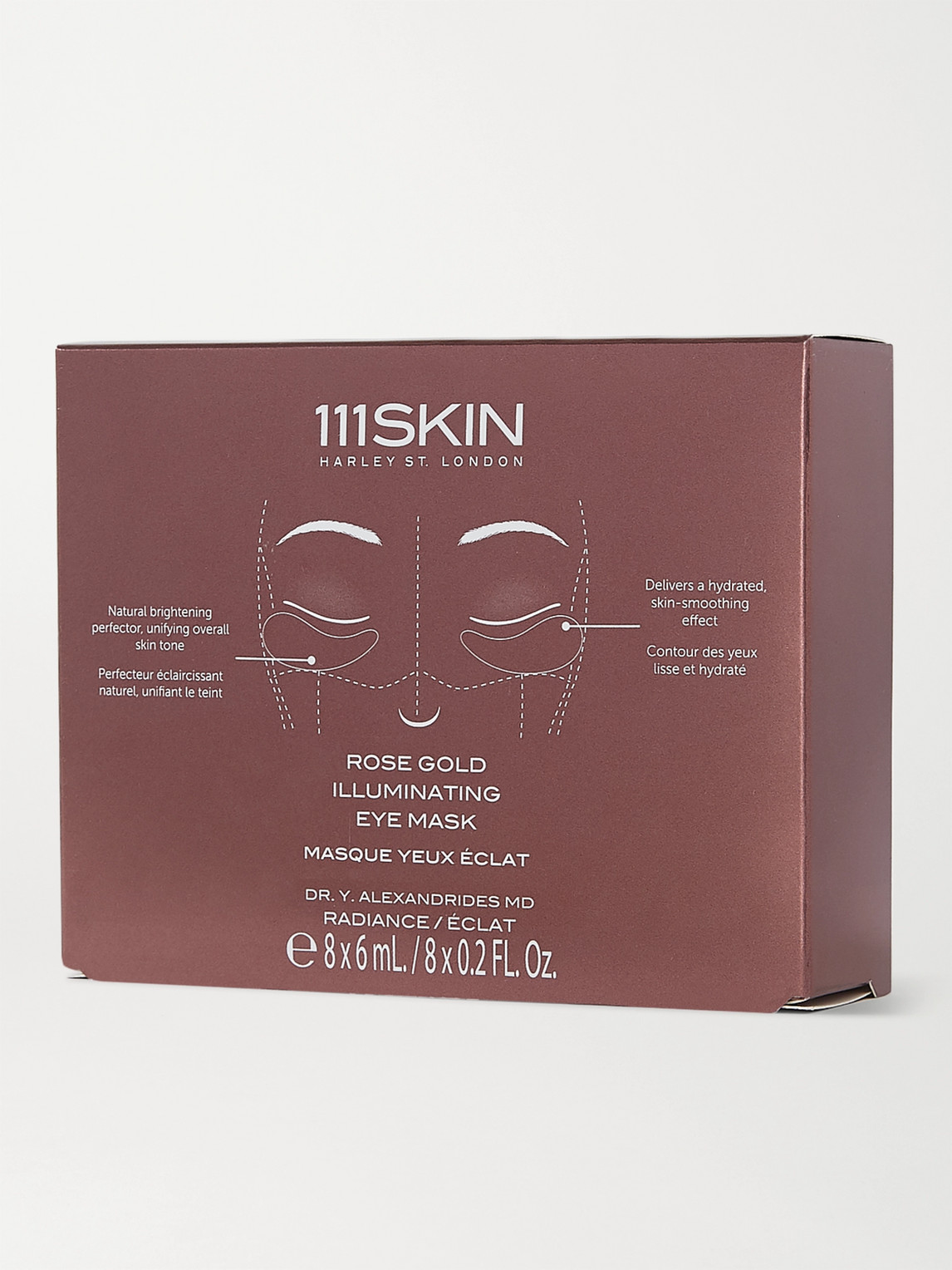 Shop 111skin Rose Gold Illuminating Eye Mask, 8 X 6ml In Colorless