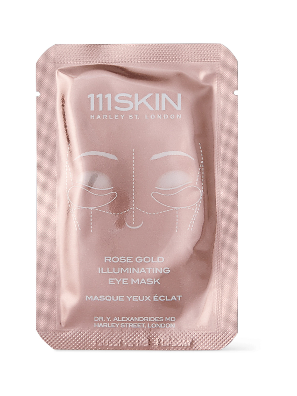 111skin Rose Gold Illuminating 8-piece Eye Mask Box In Colorless