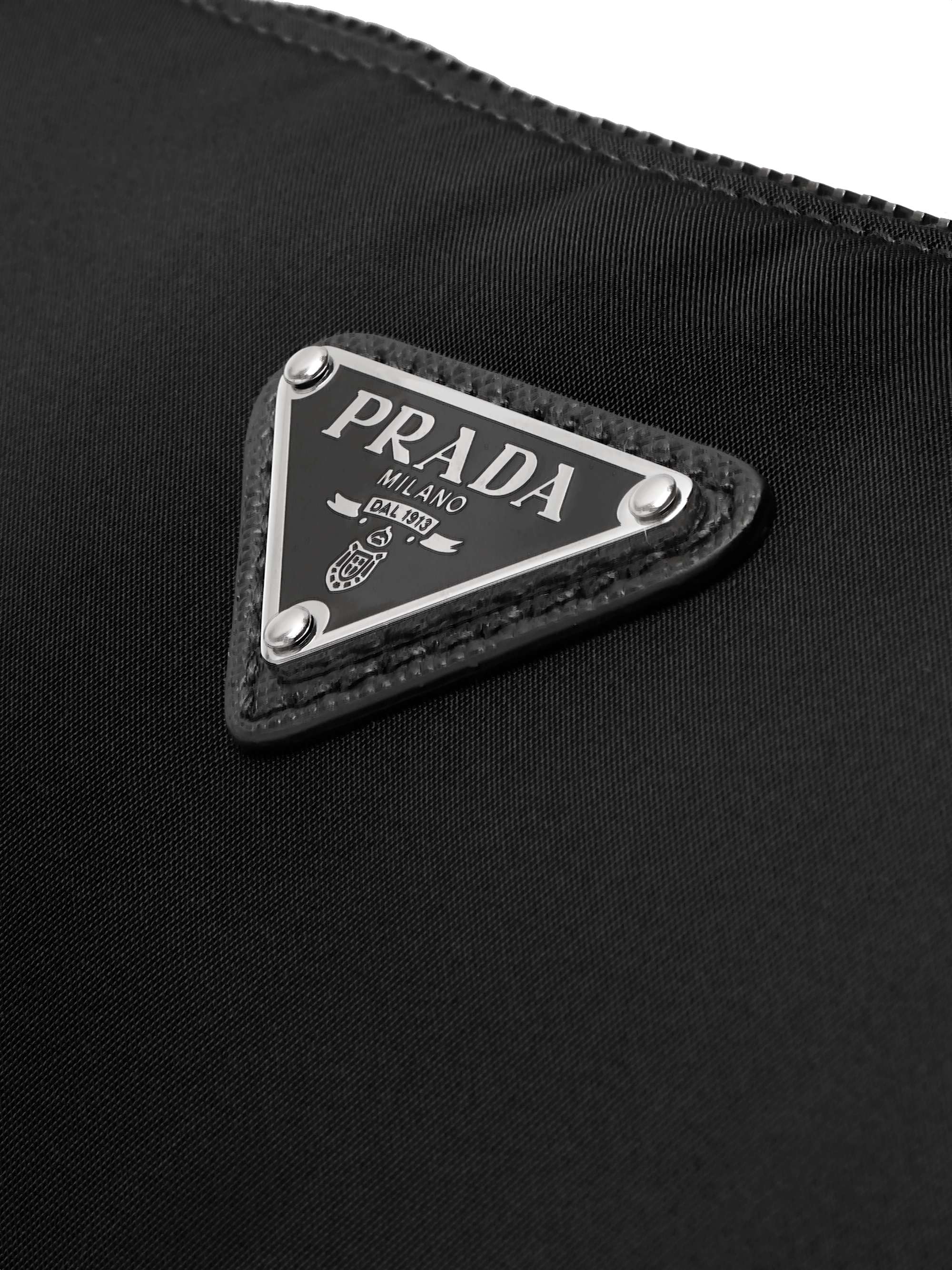 PRADA Logo-Appliquéd Nylon Messenger Bag