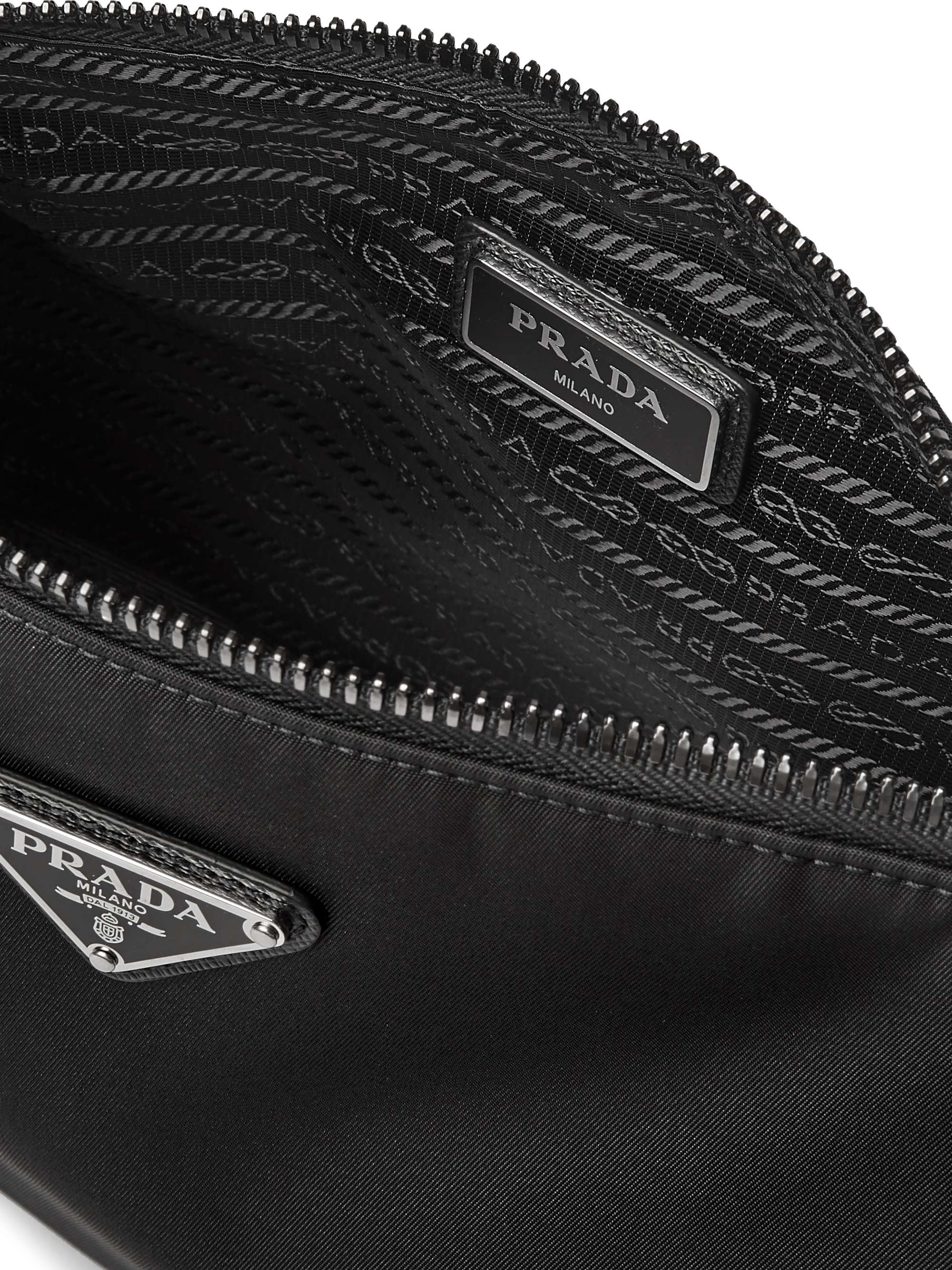 PRADA Logo-Appliquéd Nylon Messenger Bag