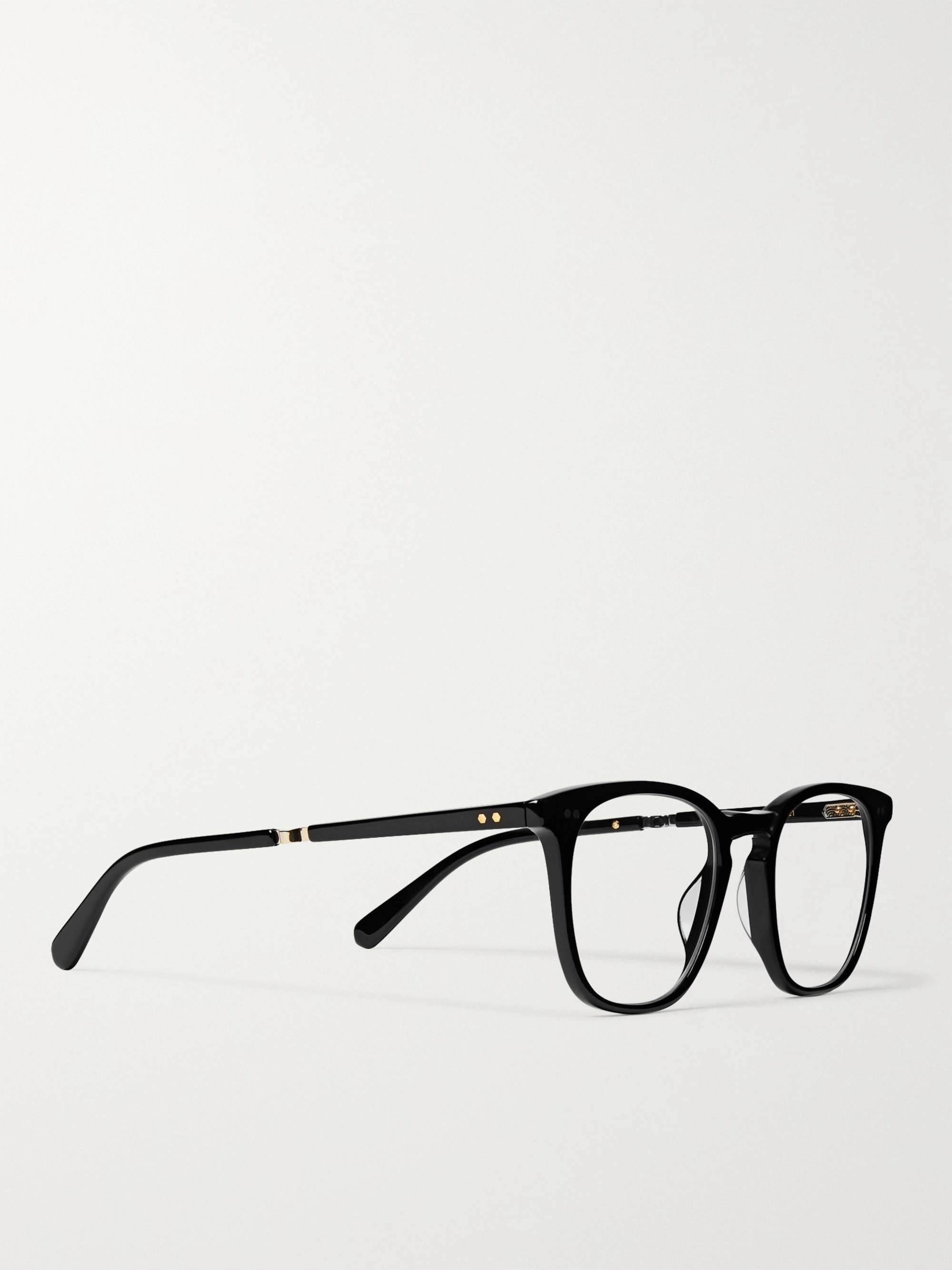 MR LEIGHT Getty C Square-Frame Acetate and Gold-Tone Titanium Optical Glasses
