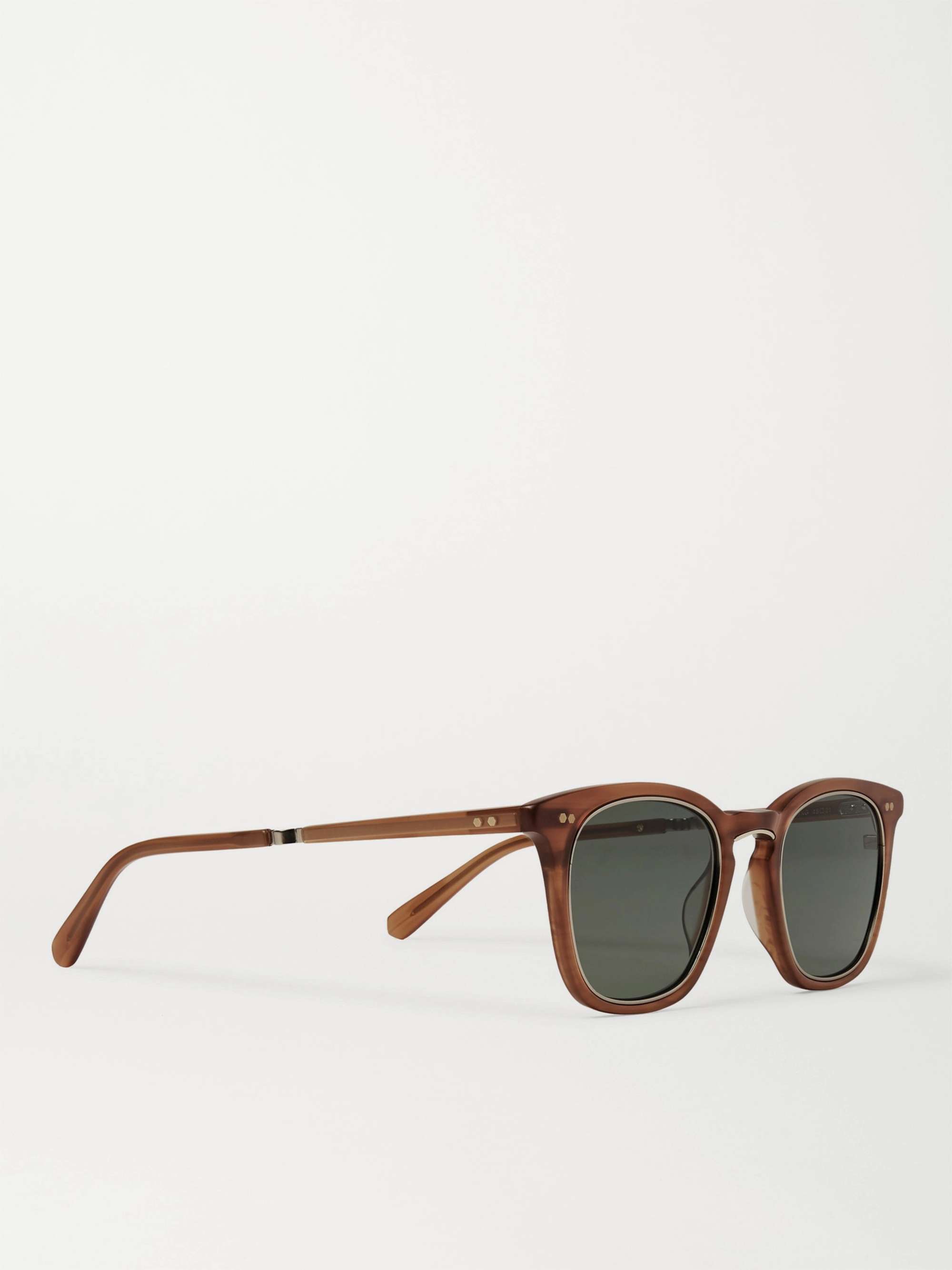 MR LEIGHT Getty S Square-Frame Acetate and Gold-Tone Titanium Sunglasses