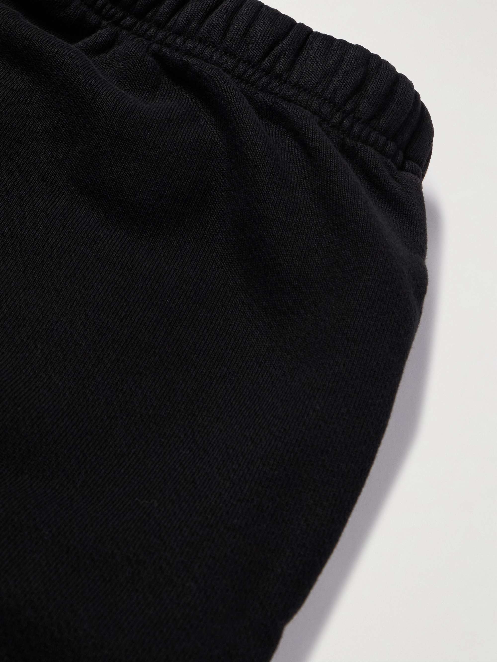LES TIEN Tapered Garment-Dyed Cotton-Jersey Sweatpants