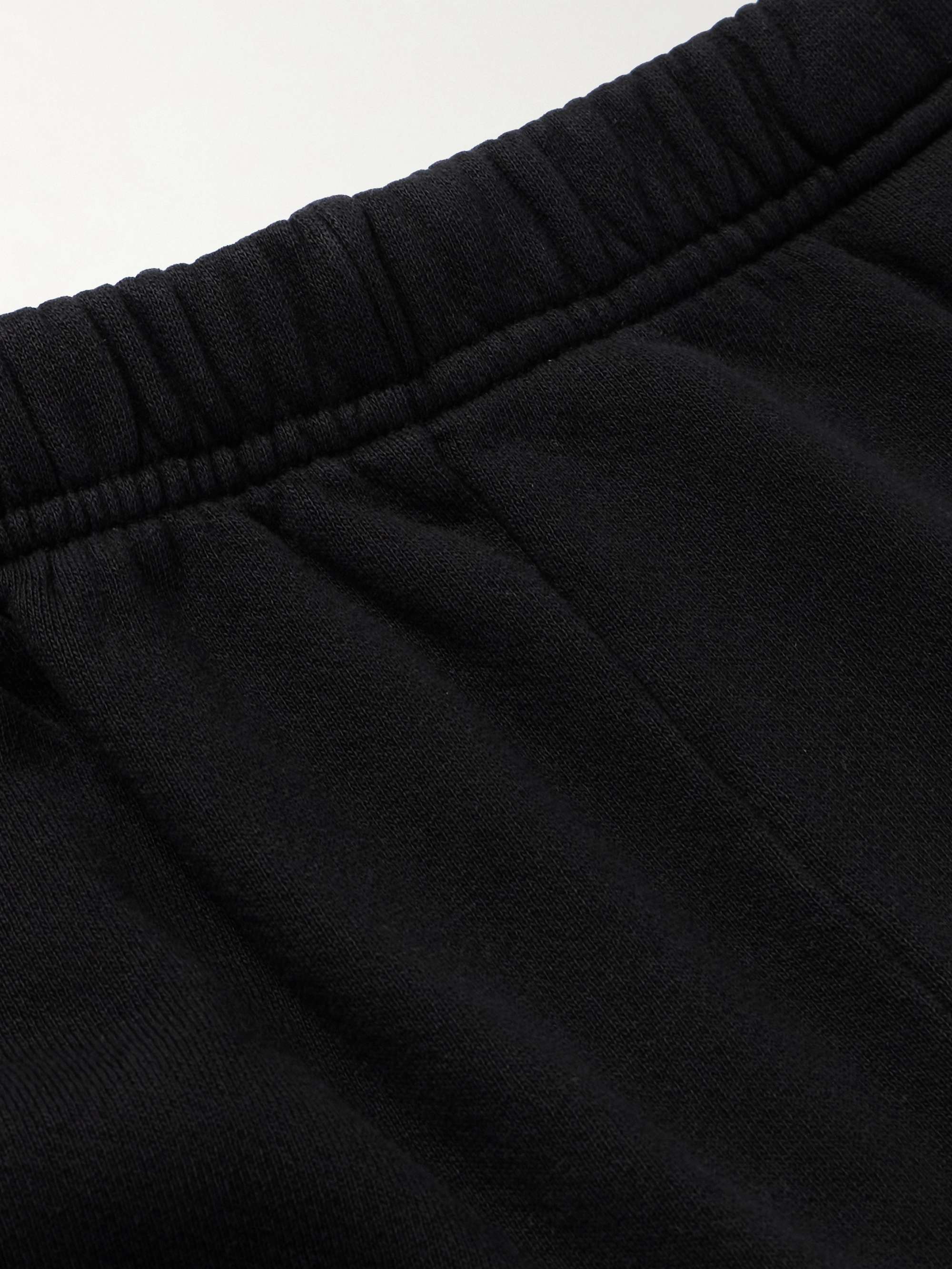 LES TIEN Tapered Garment-Dyed Cotton-Jersey Sweatpants