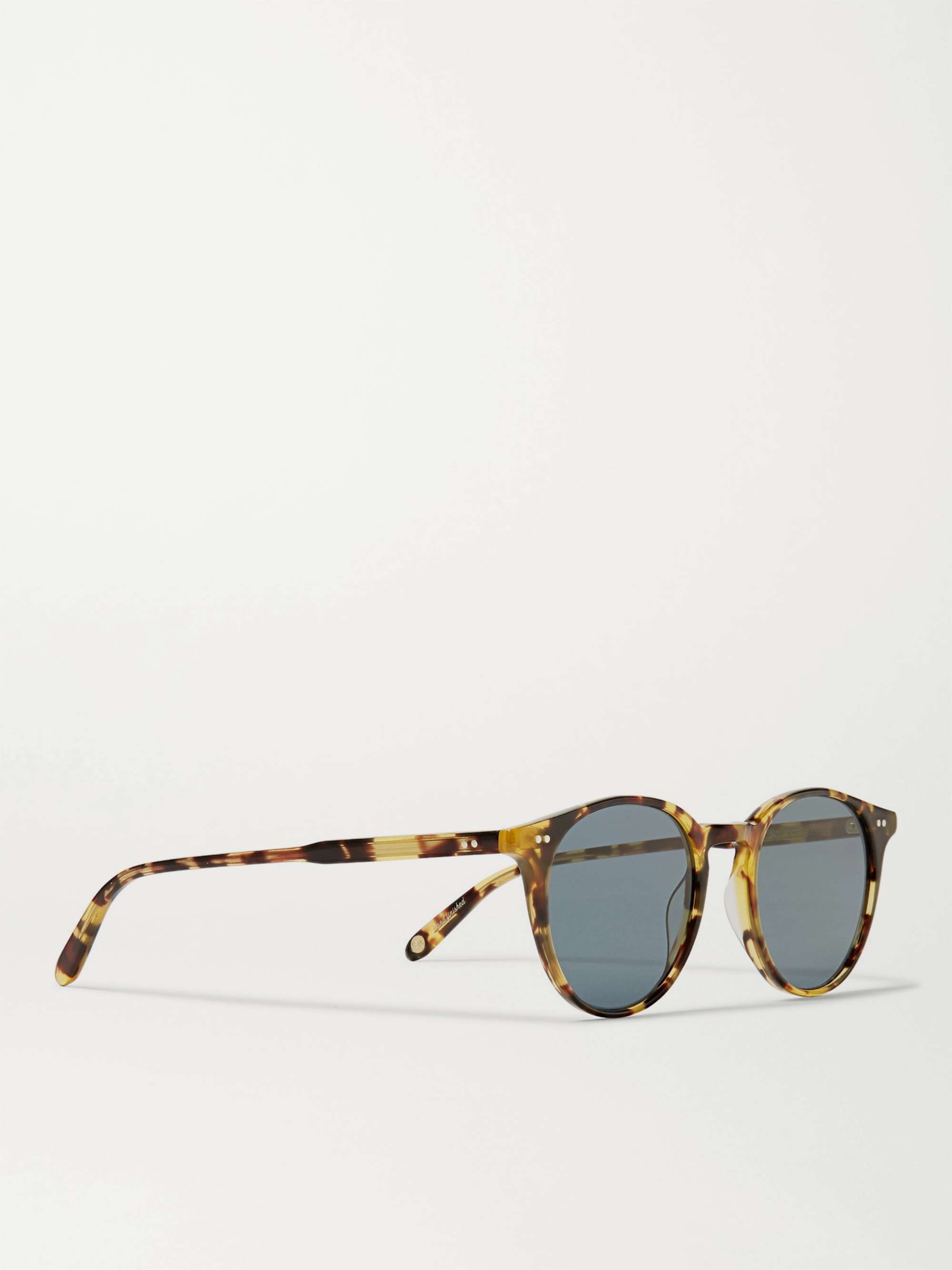 GARRETT LEIGHT CALIFORNIA OPTICAL Clune Round-Frame Tortoiseshell Acetate Sunglasses