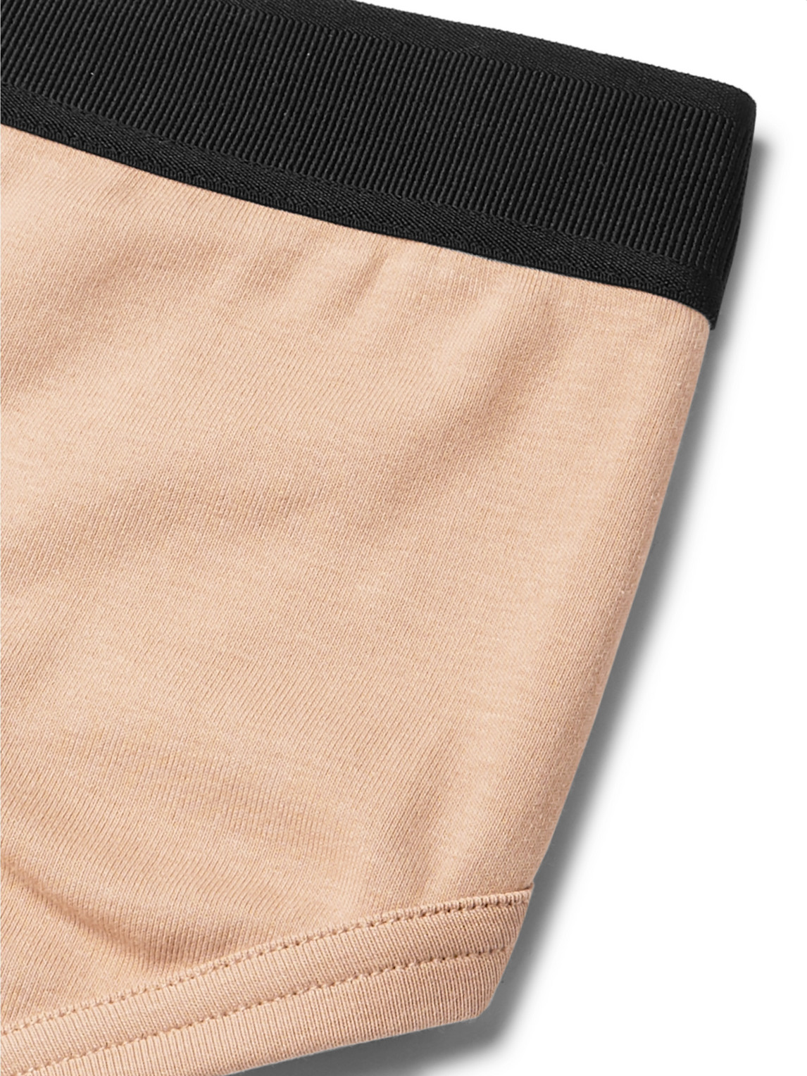 Shop Tom Ford Stretch-cotton Briefs In Neutrals