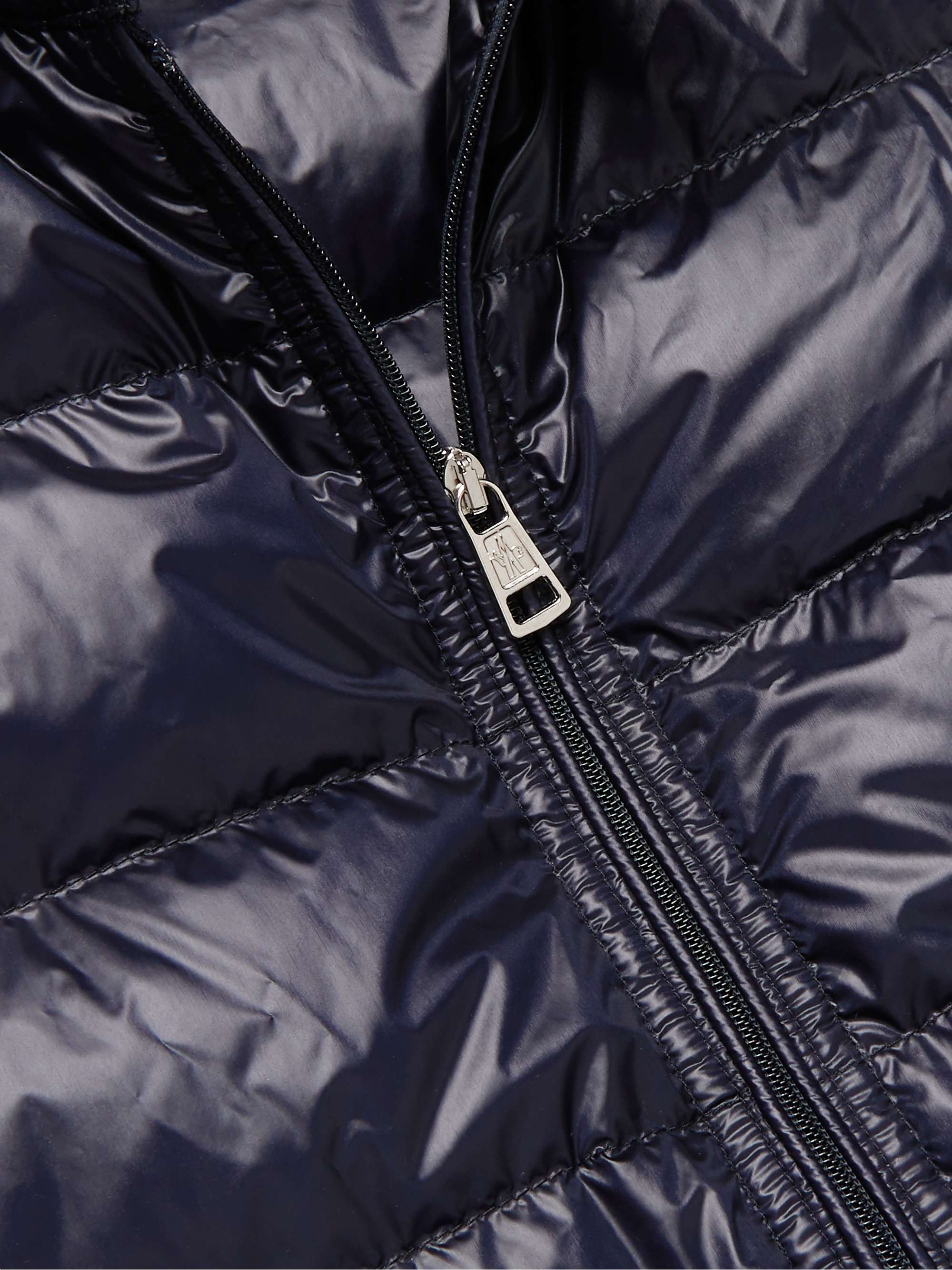 MONCLER Gui Slim-Fit Logo-Appliquéd Quilted Shell Down Gilet