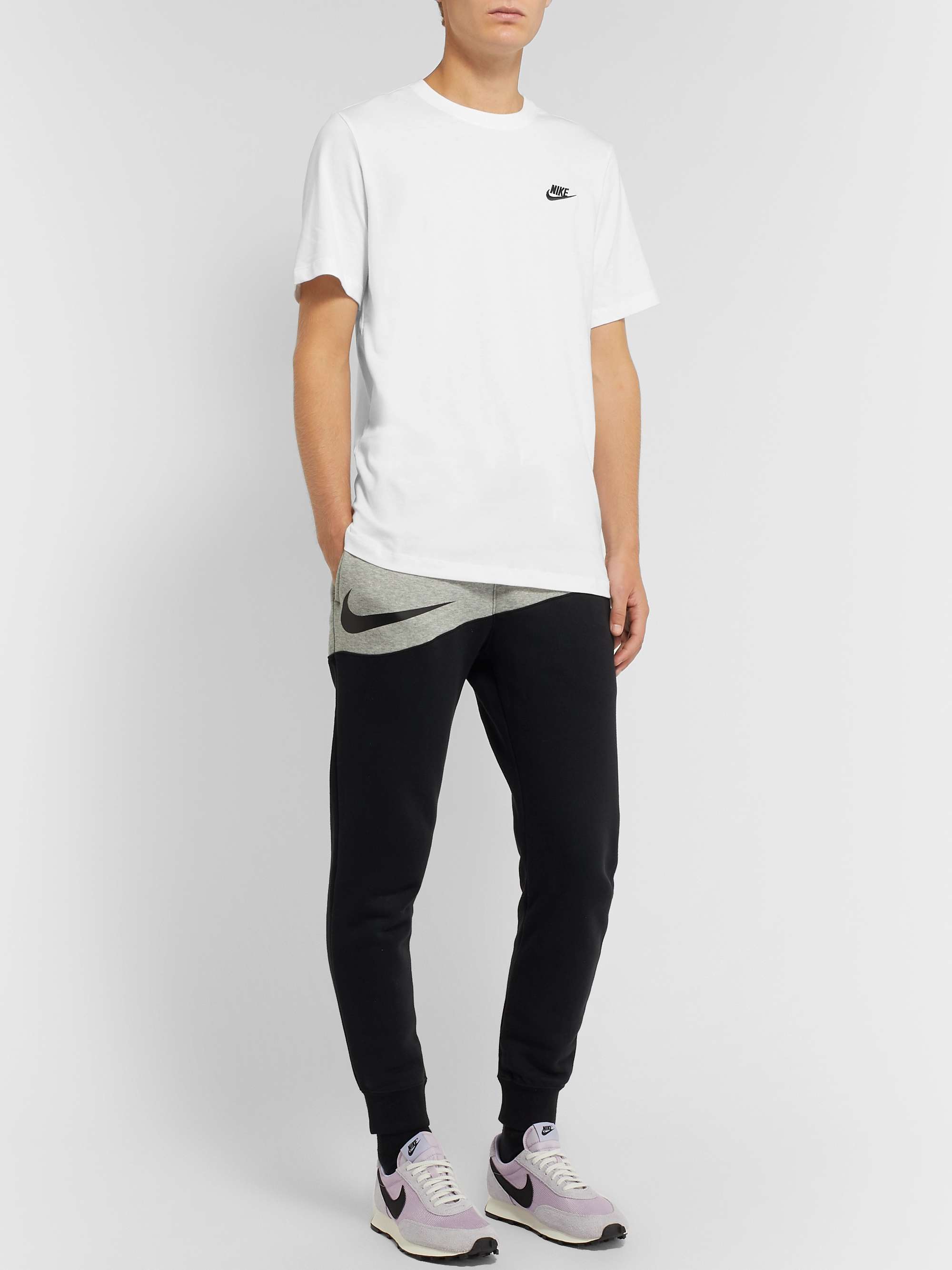 NIKE Logo-Embroidered Cotton-Jersey T-Shirt