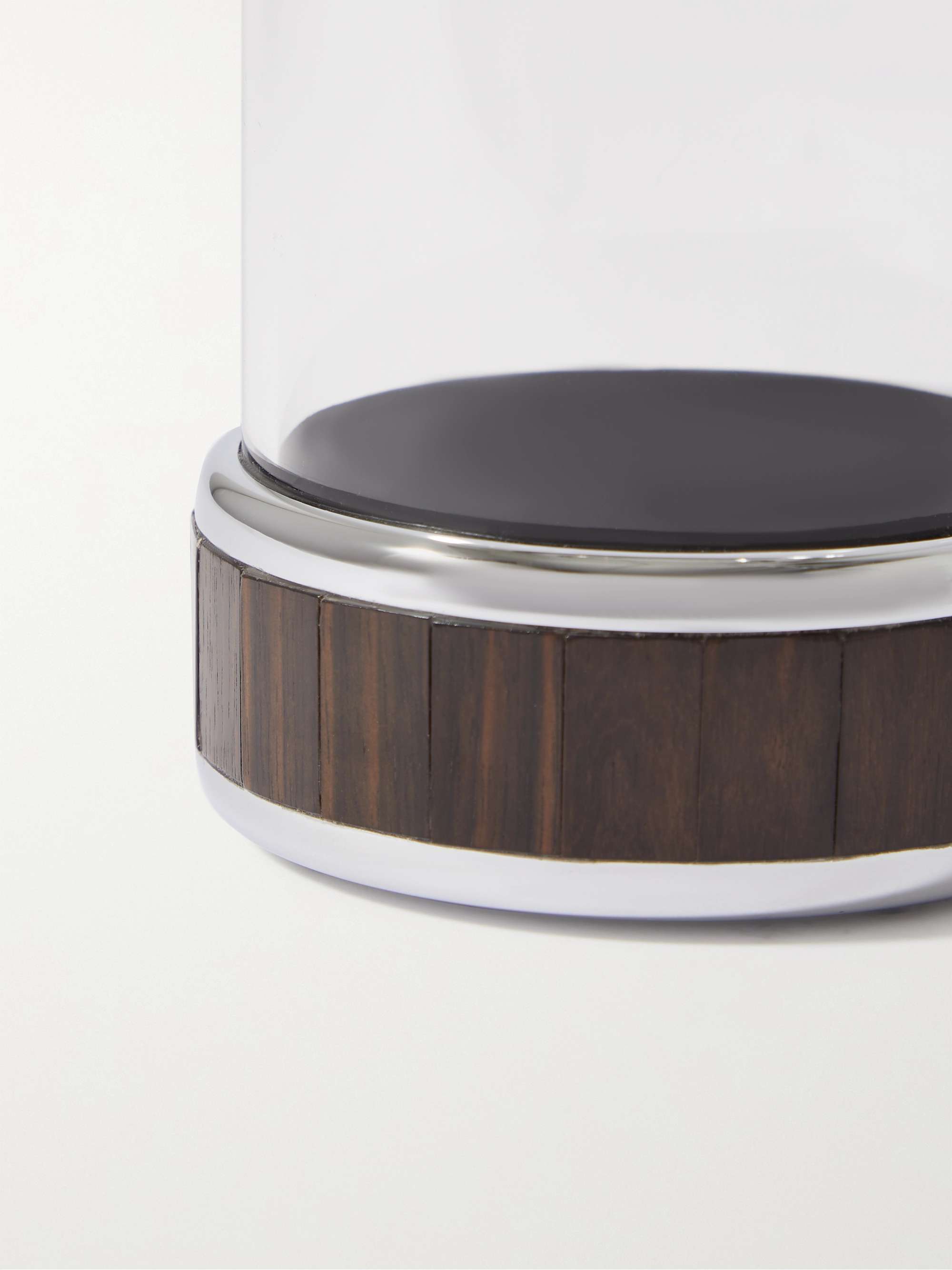 LORENZI MILANO Glass, Ebony and Stainless Steel Diffuser Bottle