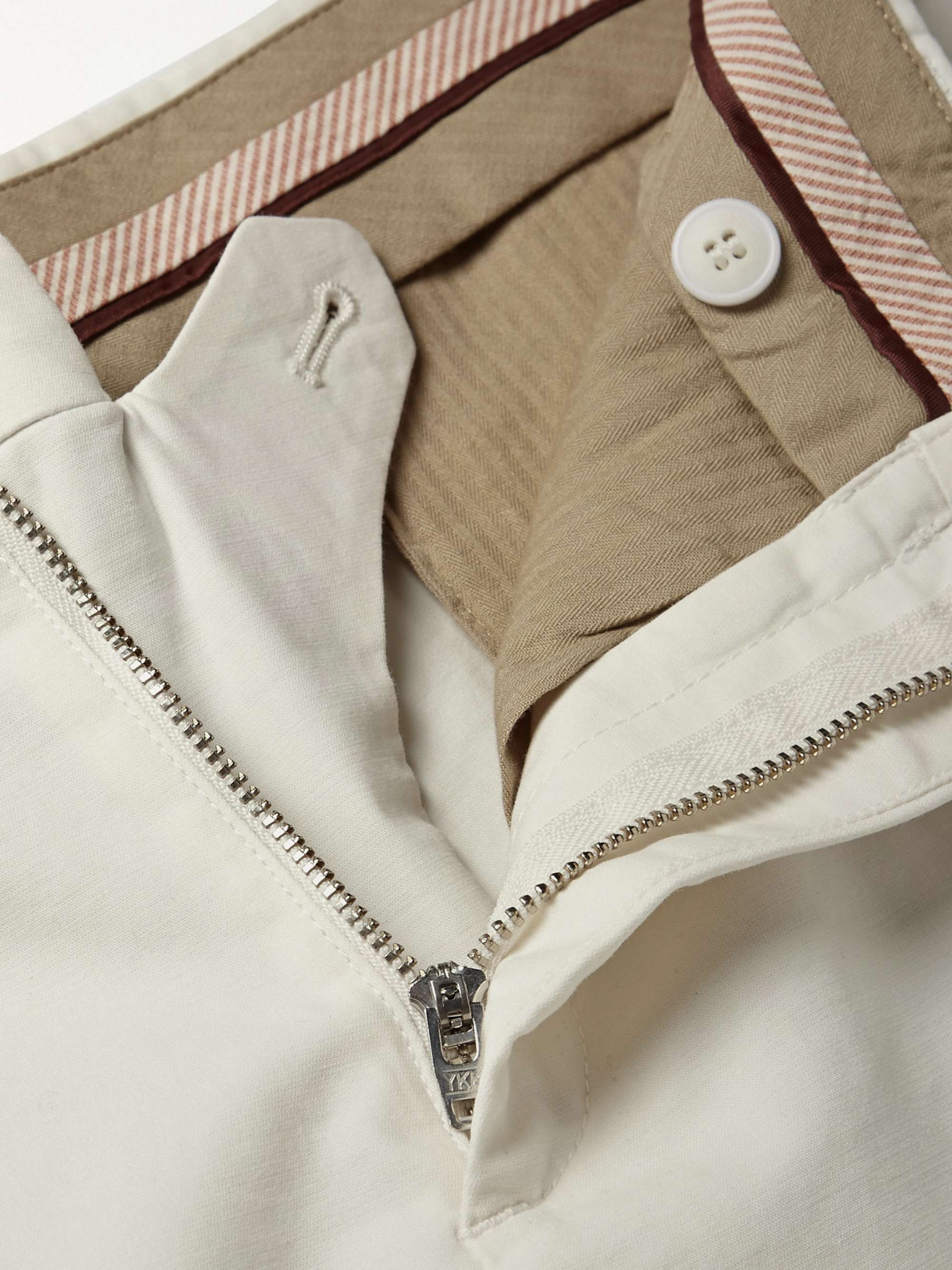 LORO PIANA Slim-Fit Stretch-Cotton Shorts