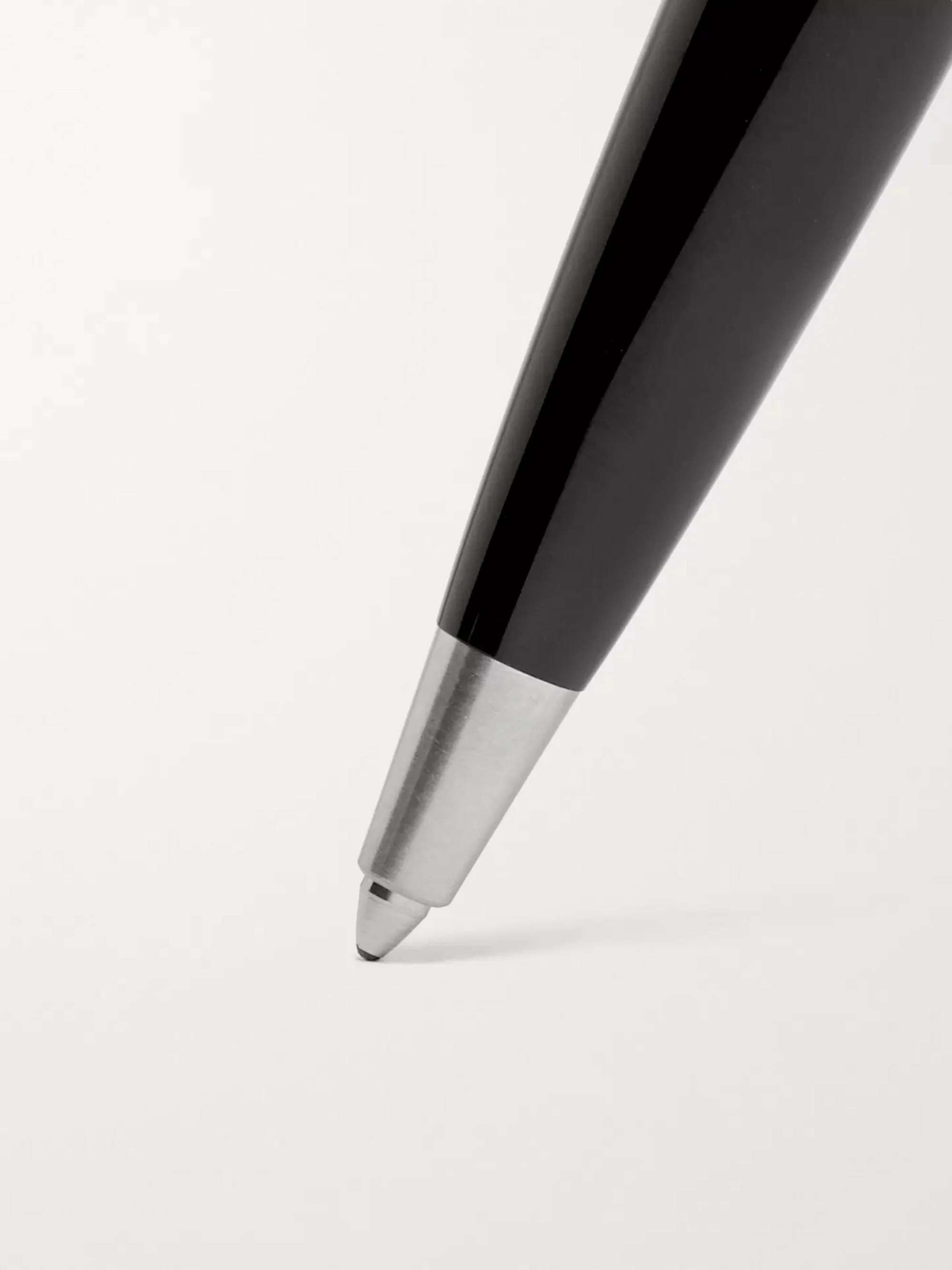 MONTBLANC Heritage Collection Rouge et Noir Resin and Silver-Tone Ballpoint Pen