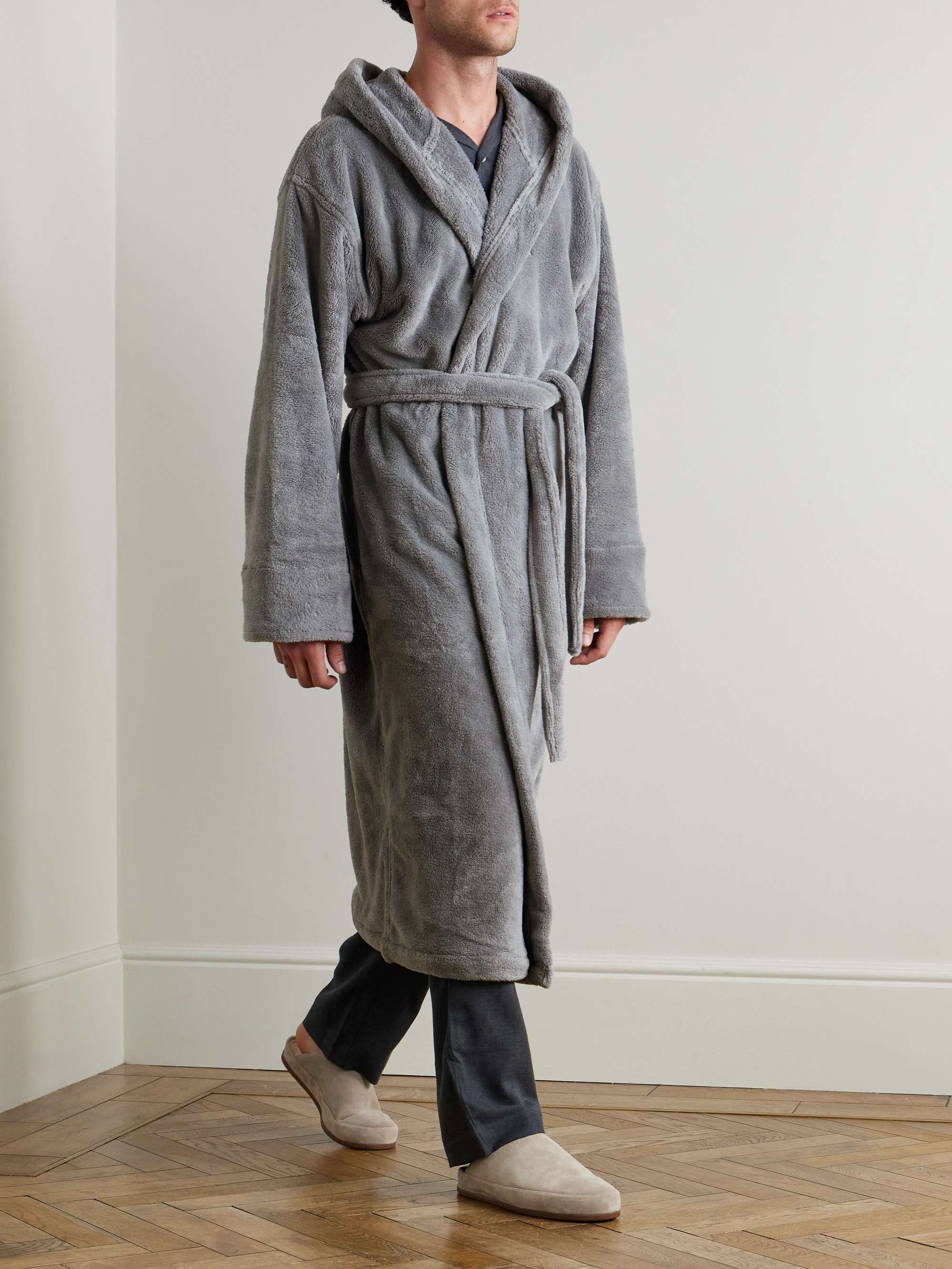 SOHO HOME Fleece Hooded Robe
