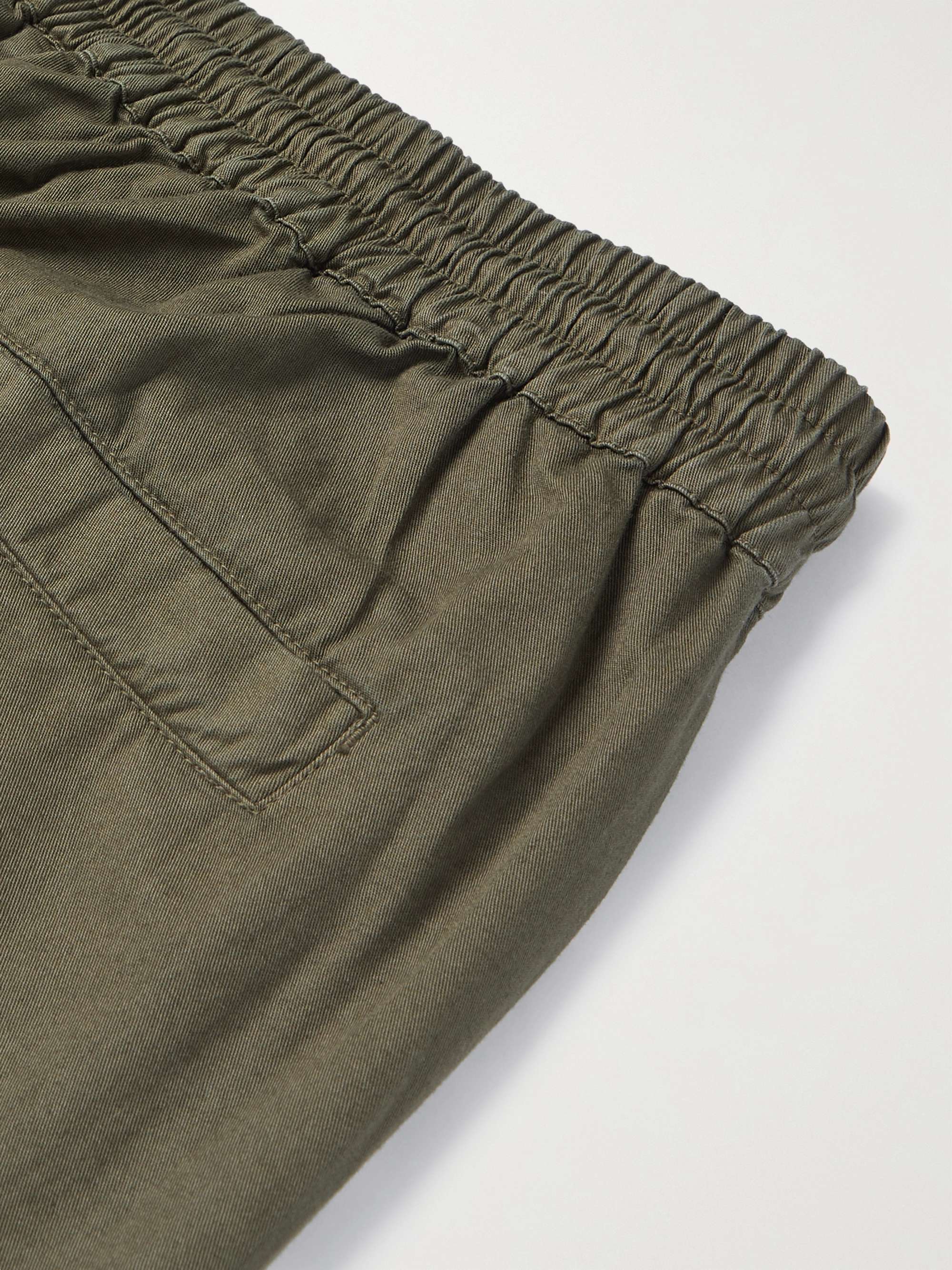 FOLK Pantaloni a gamba affusolata in twill di cotone con coulisse