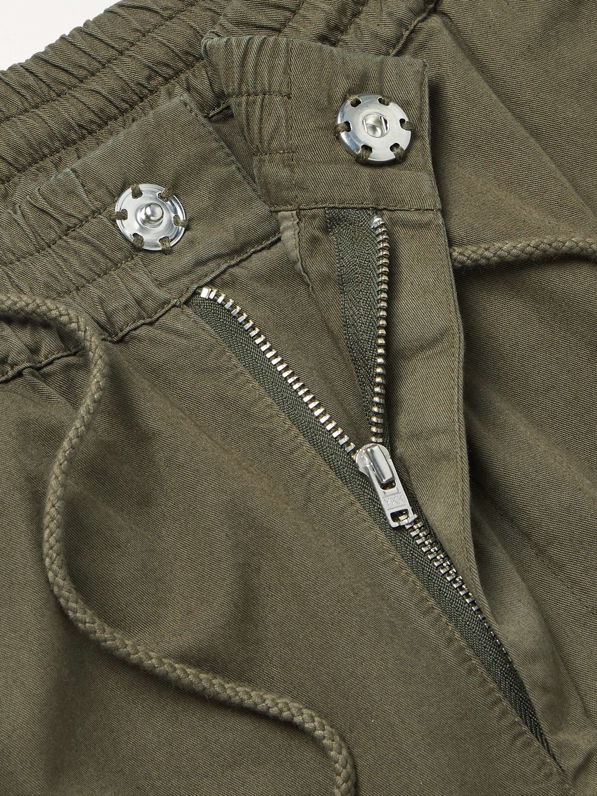 FOLK Pantaloni a gamba affusolata in twill di cotone con coulisse