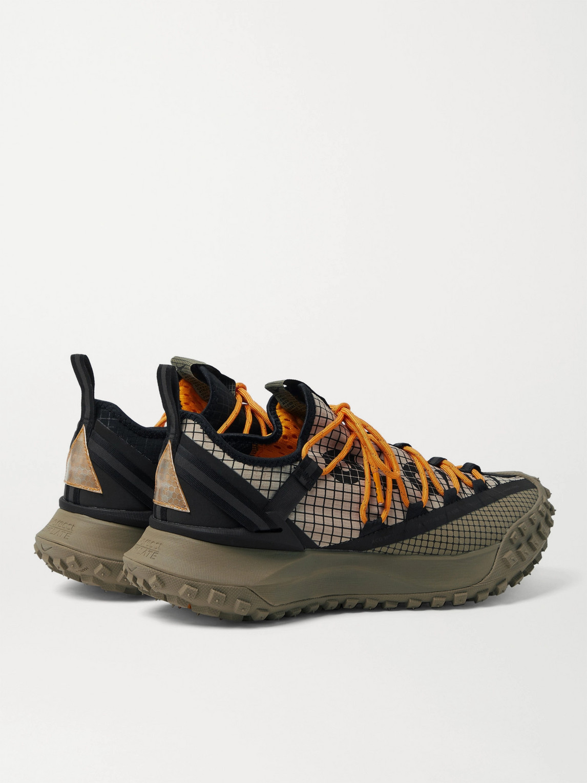 Shop Nike Acg Mountain Fly Rubber-trimmed Gore-tex Sneakers In Brown