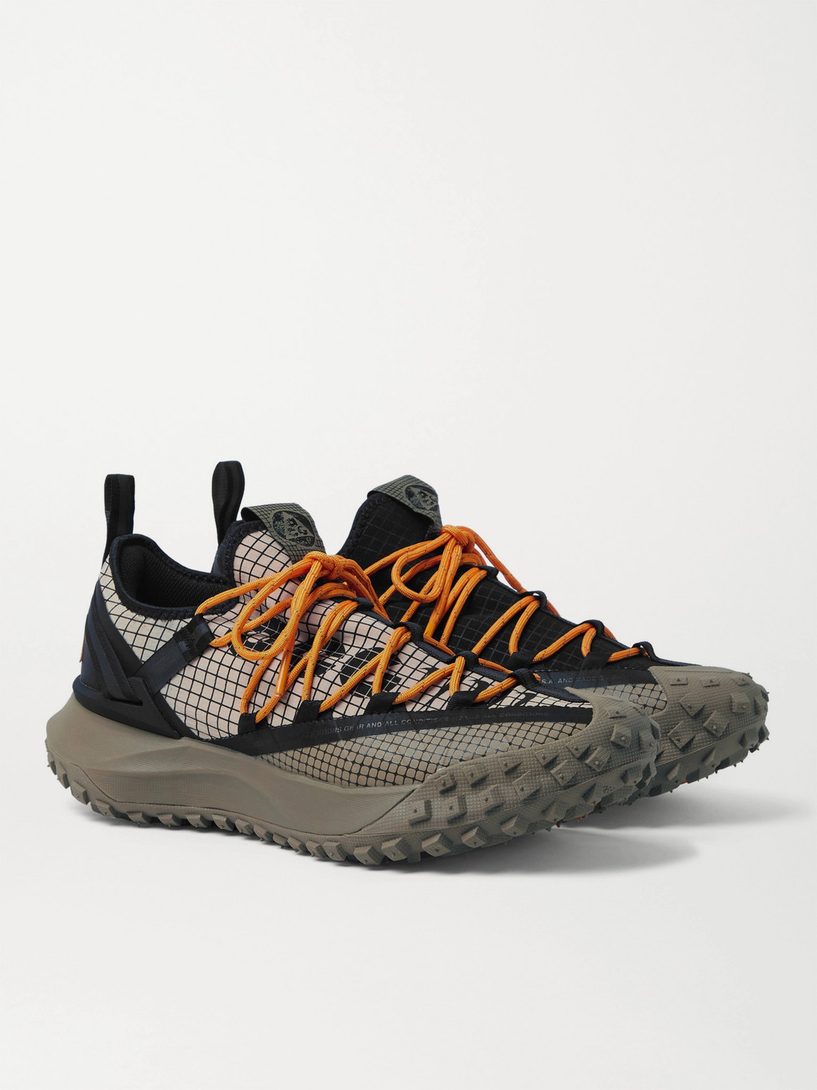 Shop Nike Acg Mountain Fly Rubber-trimmed Gore-tex Sneakers In Brown