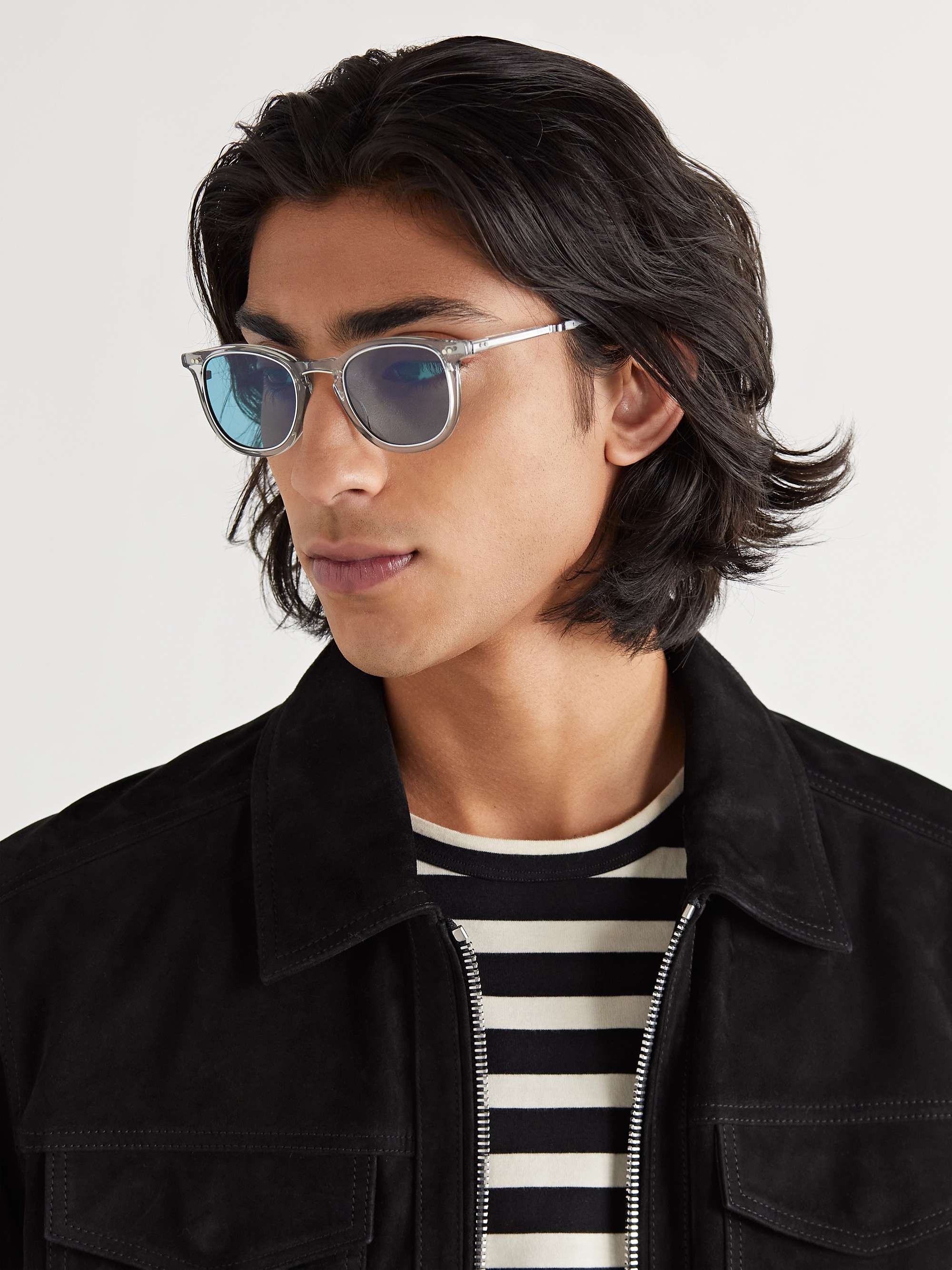 MR LEIGHT Cooper S Round-Frame Acetate Sunglasses