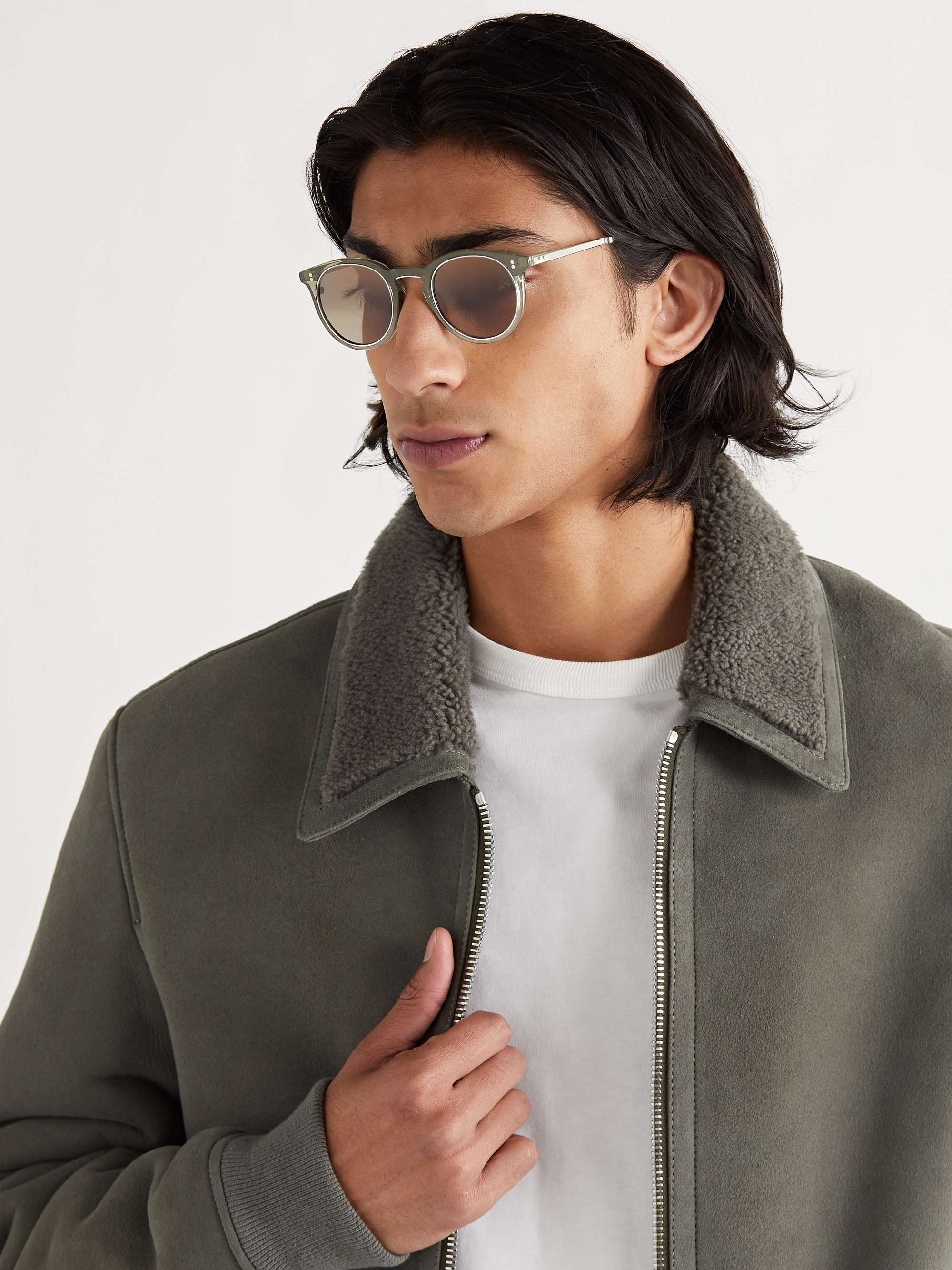 MR LEIGHT Crosby S Round-Frame Acetate Sunglasses