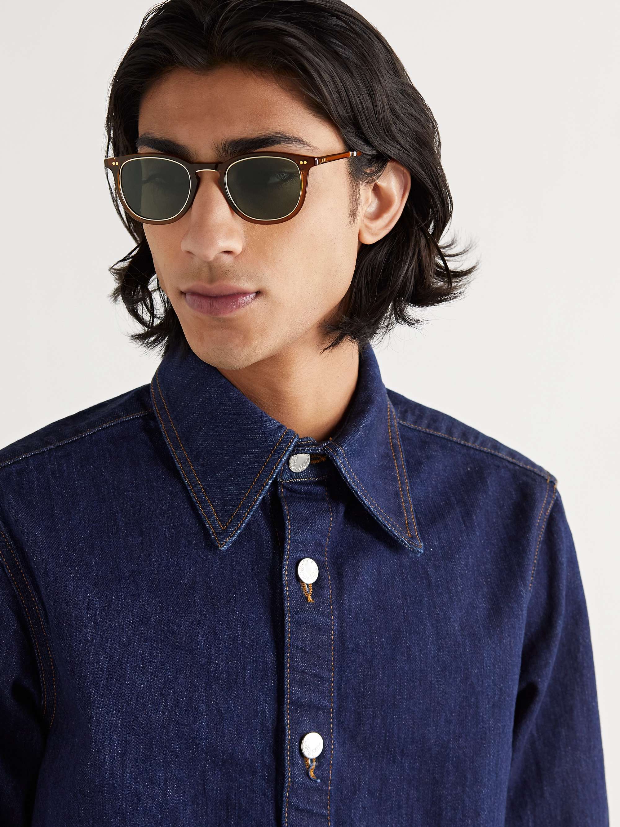 MR LEIGHT Cooper S Round-Frame Acetate Sunglasses