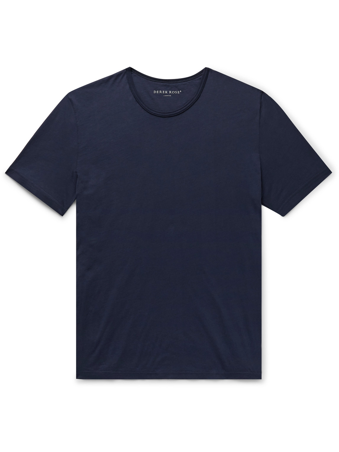 Derek Rose Basel Stretch Micro Modal Jersey T-shirt In Blue