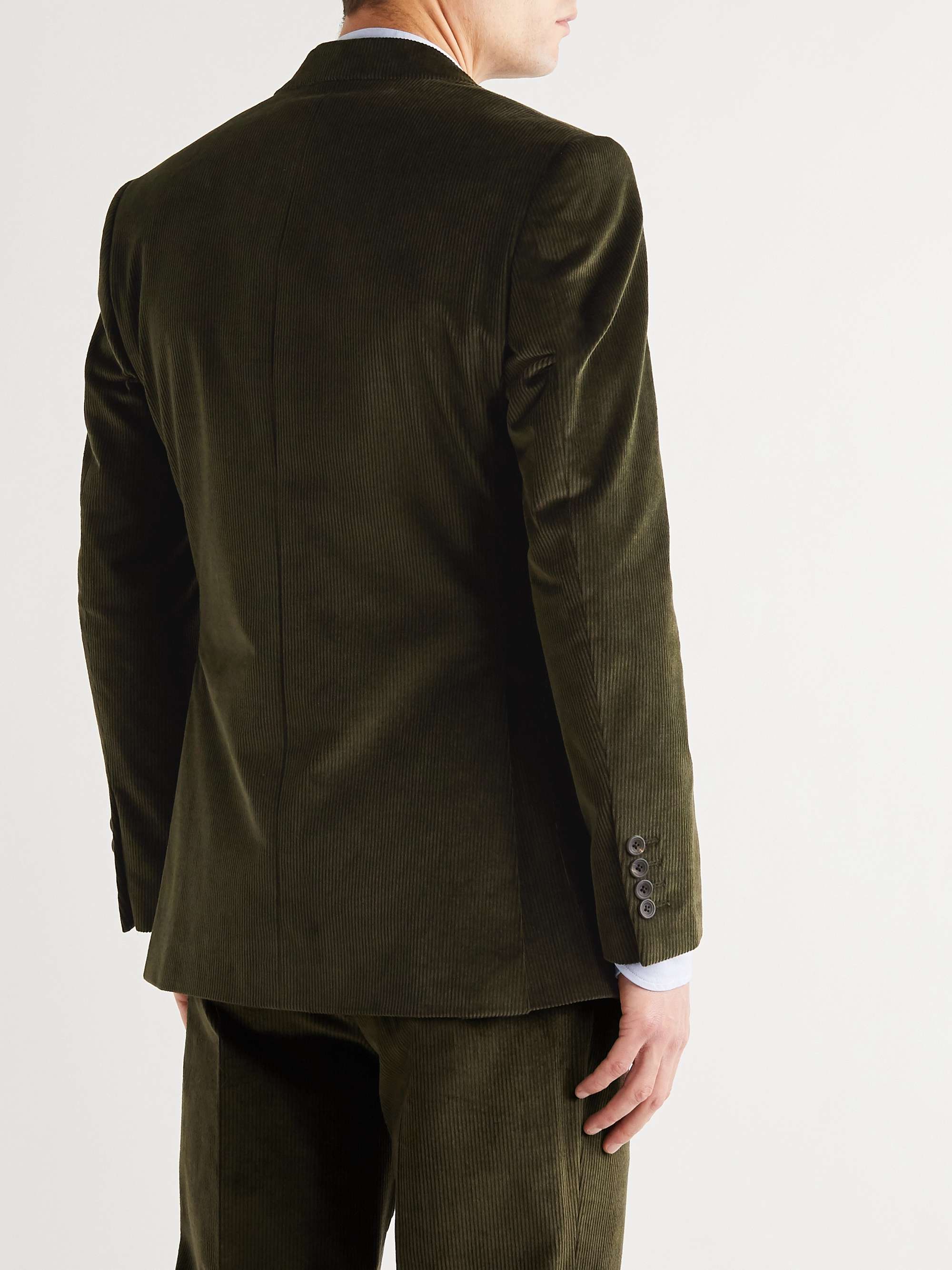 KINGSMAN Slim-Fit Cotton-Blend Corduroy Suit Jacket