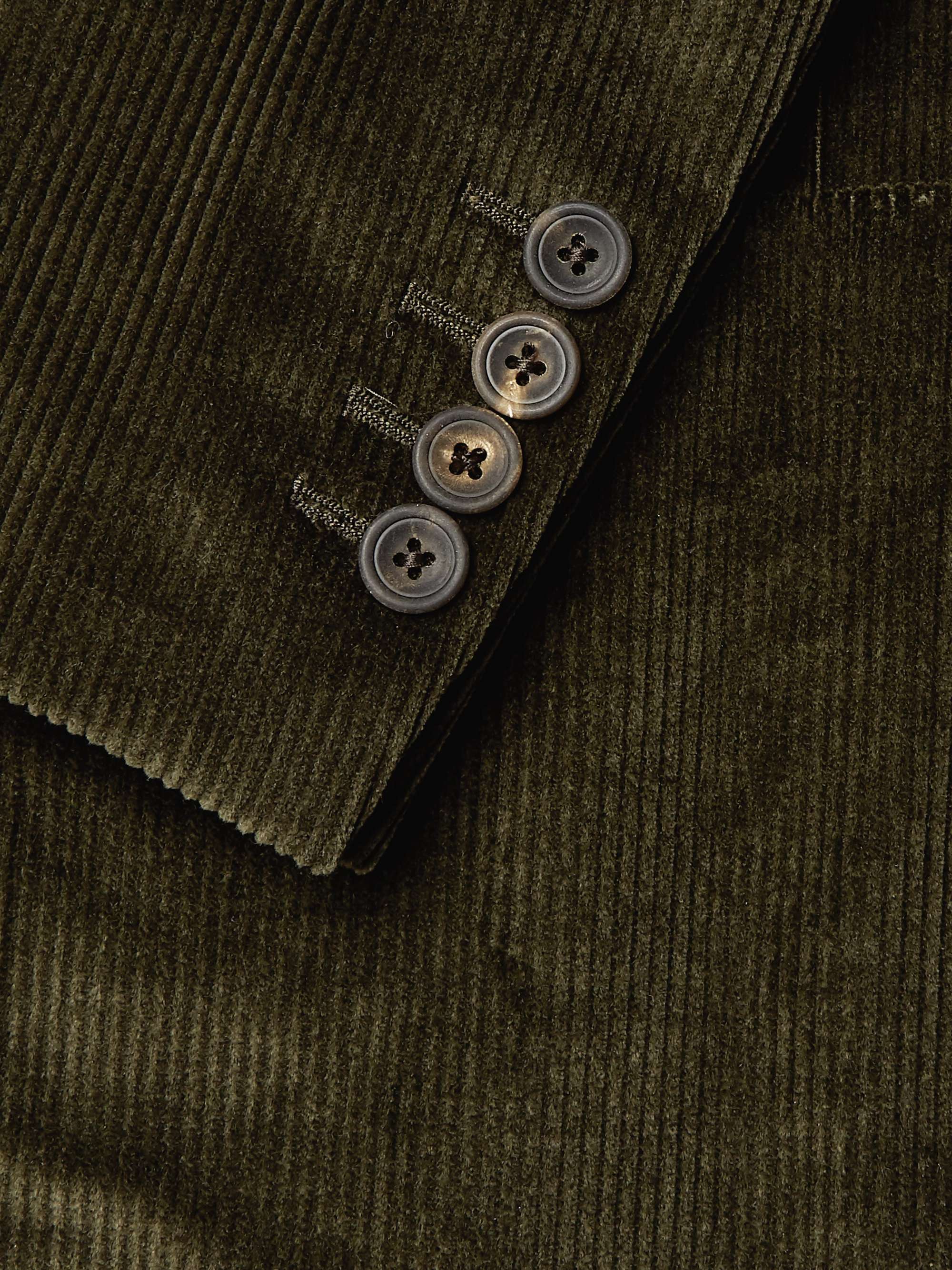 KINGSMAN Slim-Fit Cotton-Blend Corduroy Suit Jacket