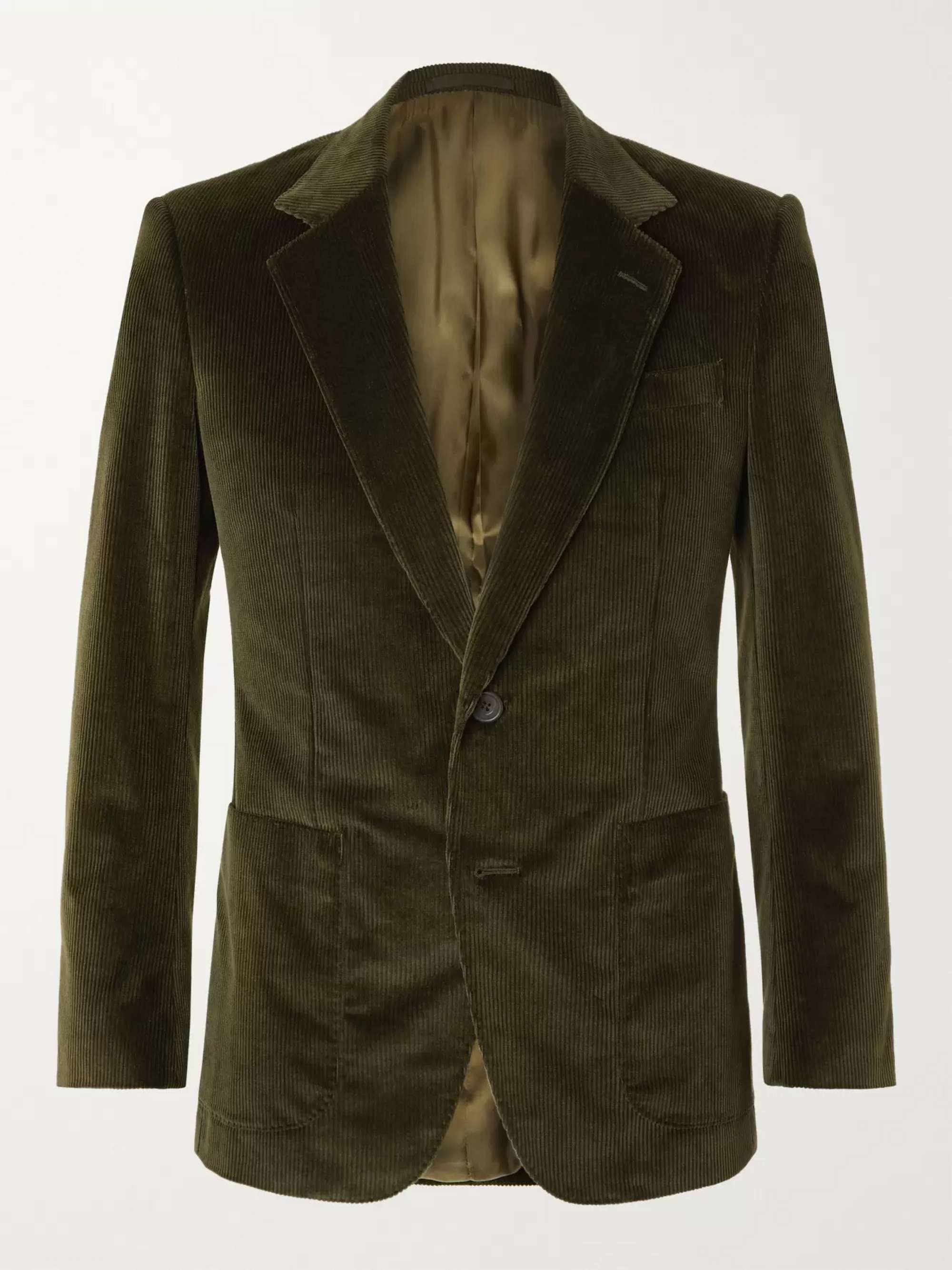 Green Corduroy Blazer