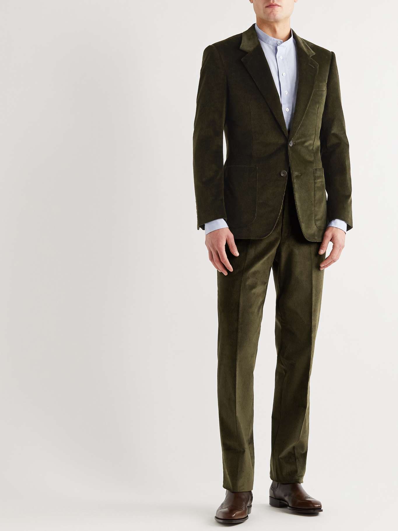 KINGSMAN Slim-Fit Cotton-Blend Corduroy Suit Jacket for Men | MR PORTER