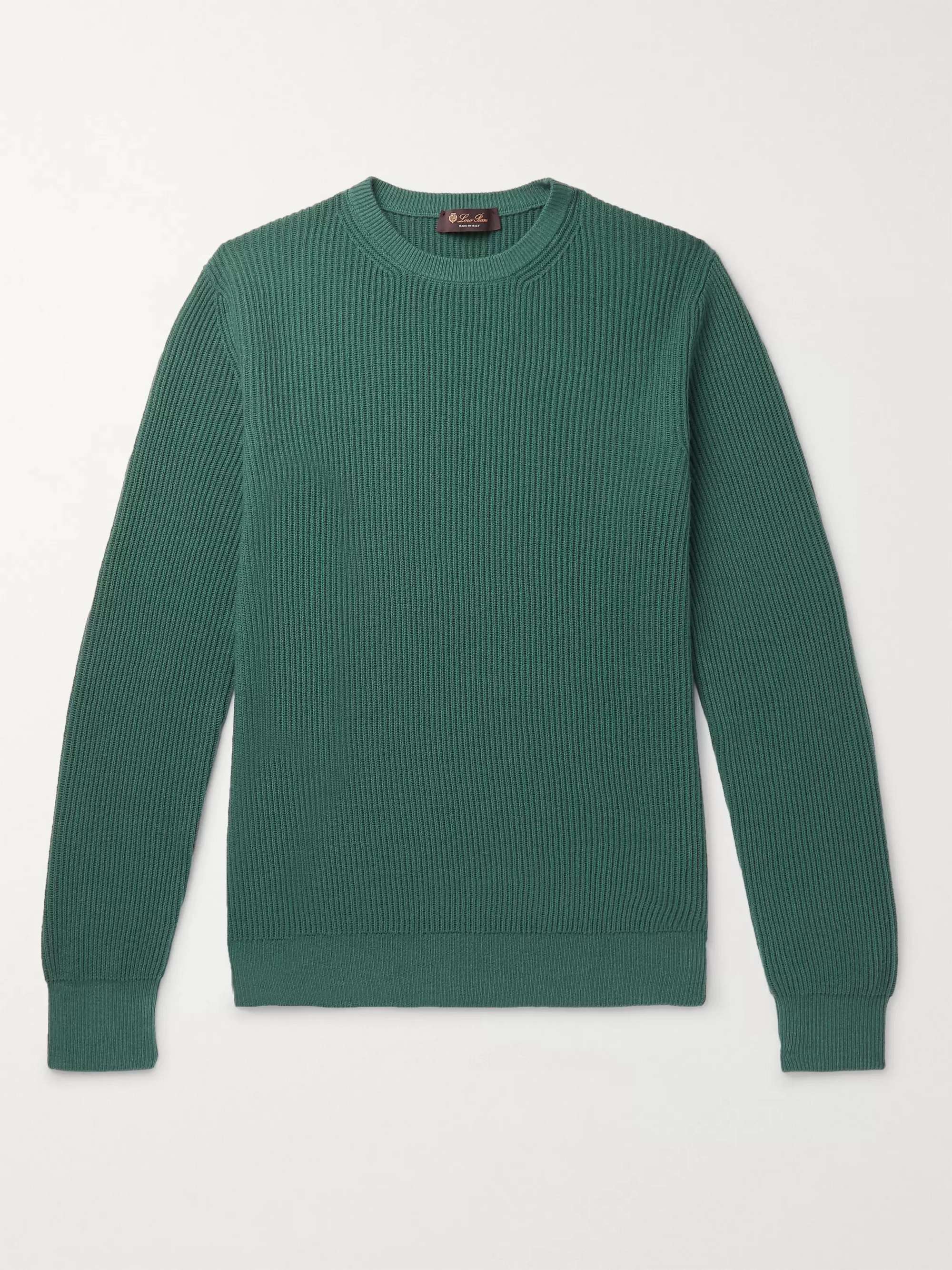 LORO PIANA Slim-Fit Ribbed Cashmere Sweater for Men | MR PORTER