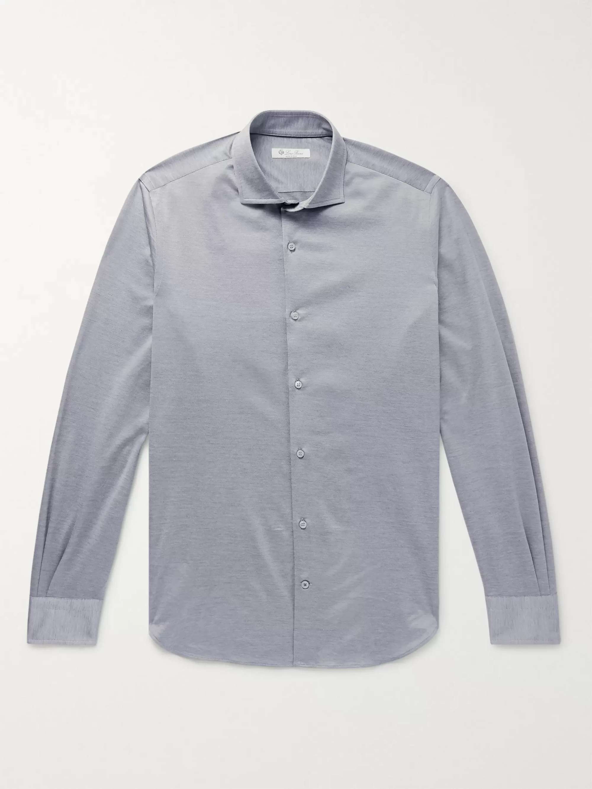 LORO PIANA Slim-Fit Cotton-Jersey Shirt for Men | MR PORTER