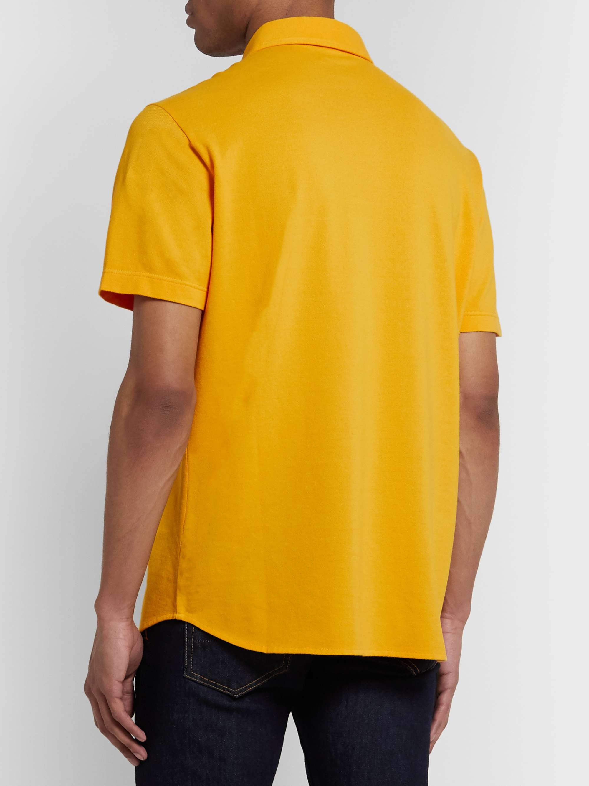 LORO PIANA Cotton-Piqué Polo Shirt