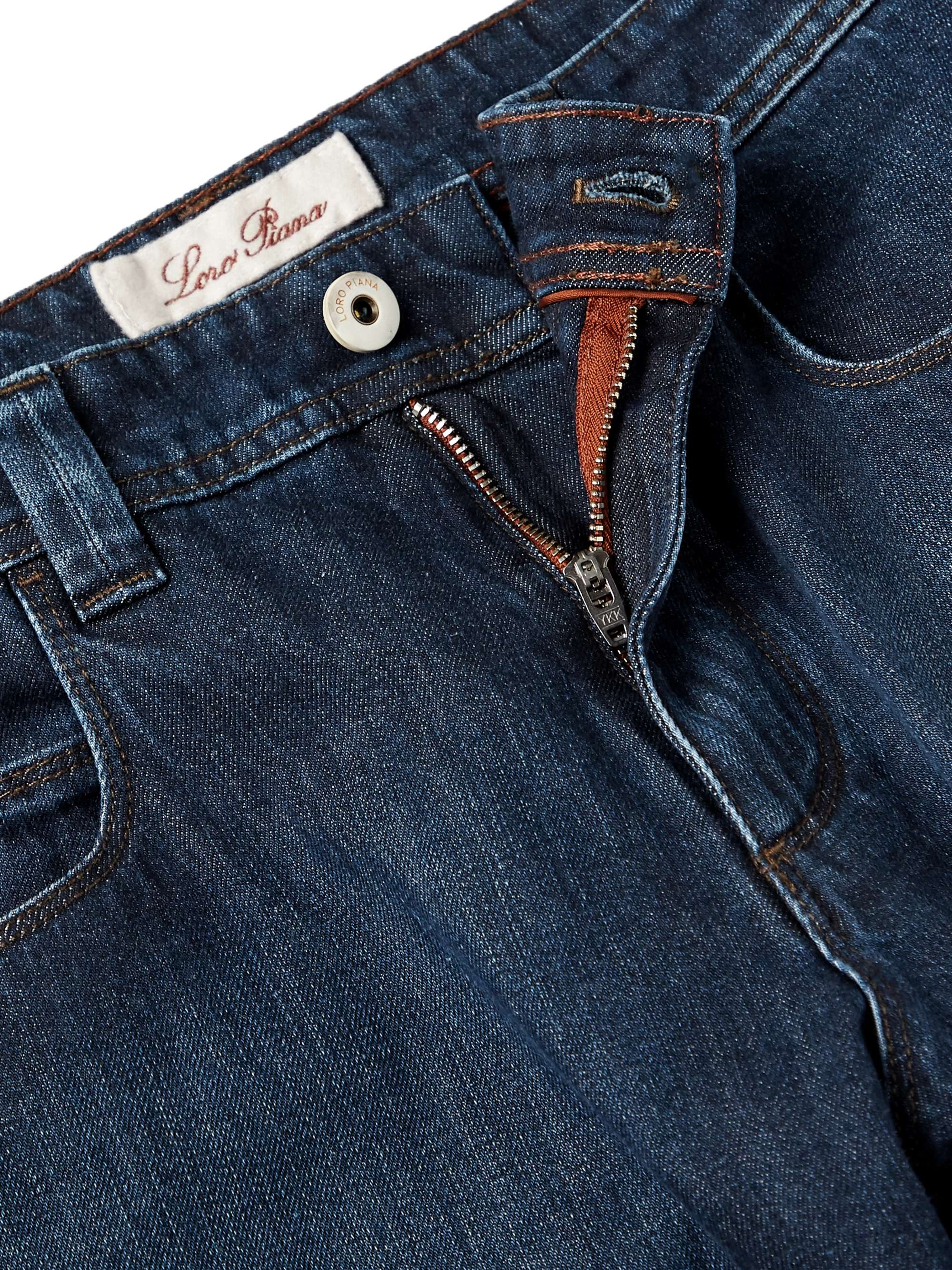 LORO PIANA Slim-Fit Stretch-Denim Jeans
