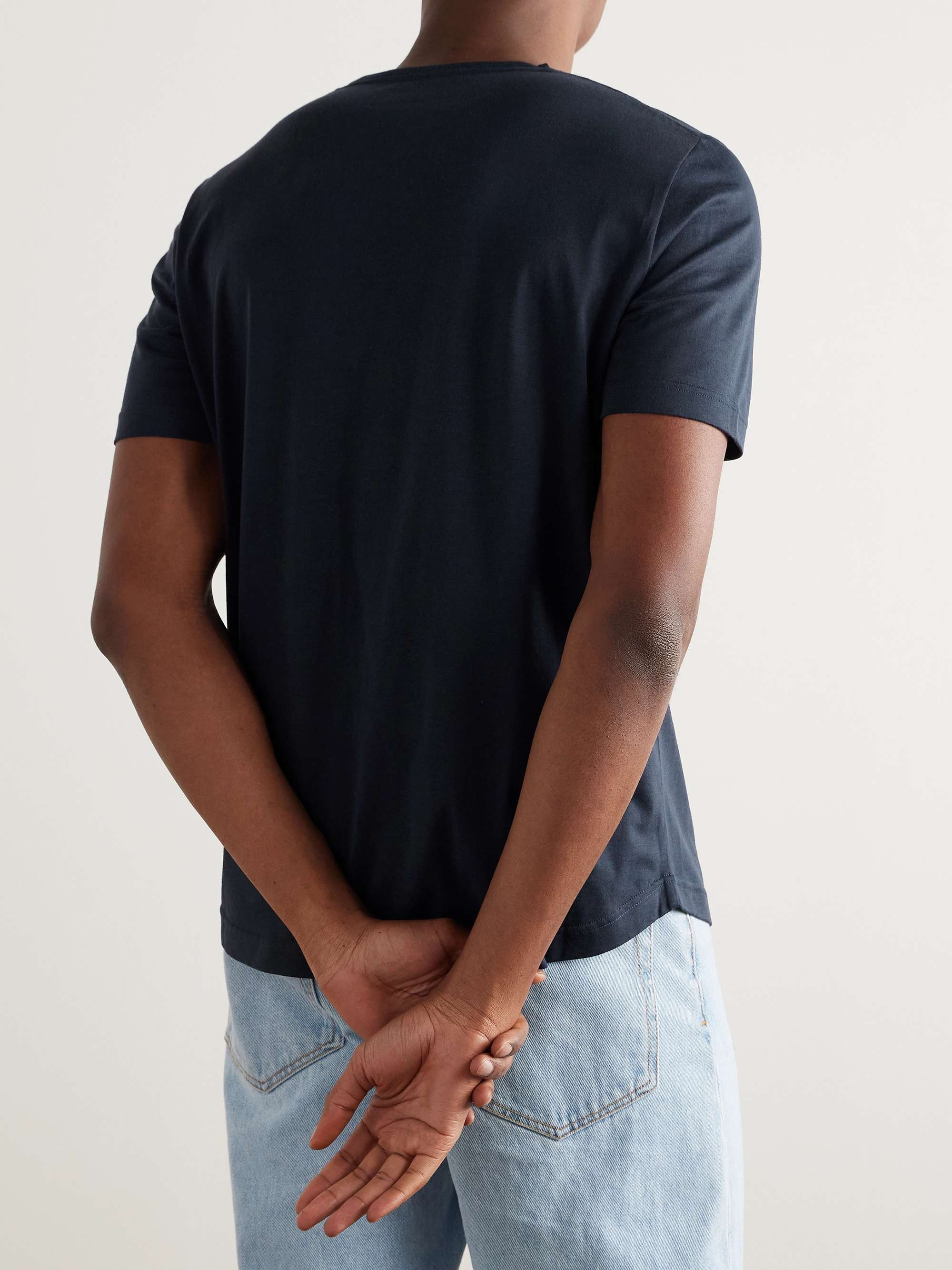 LORO PIANA Slim-Fit Silk and Cotton-Blend Jersey T-Shirt