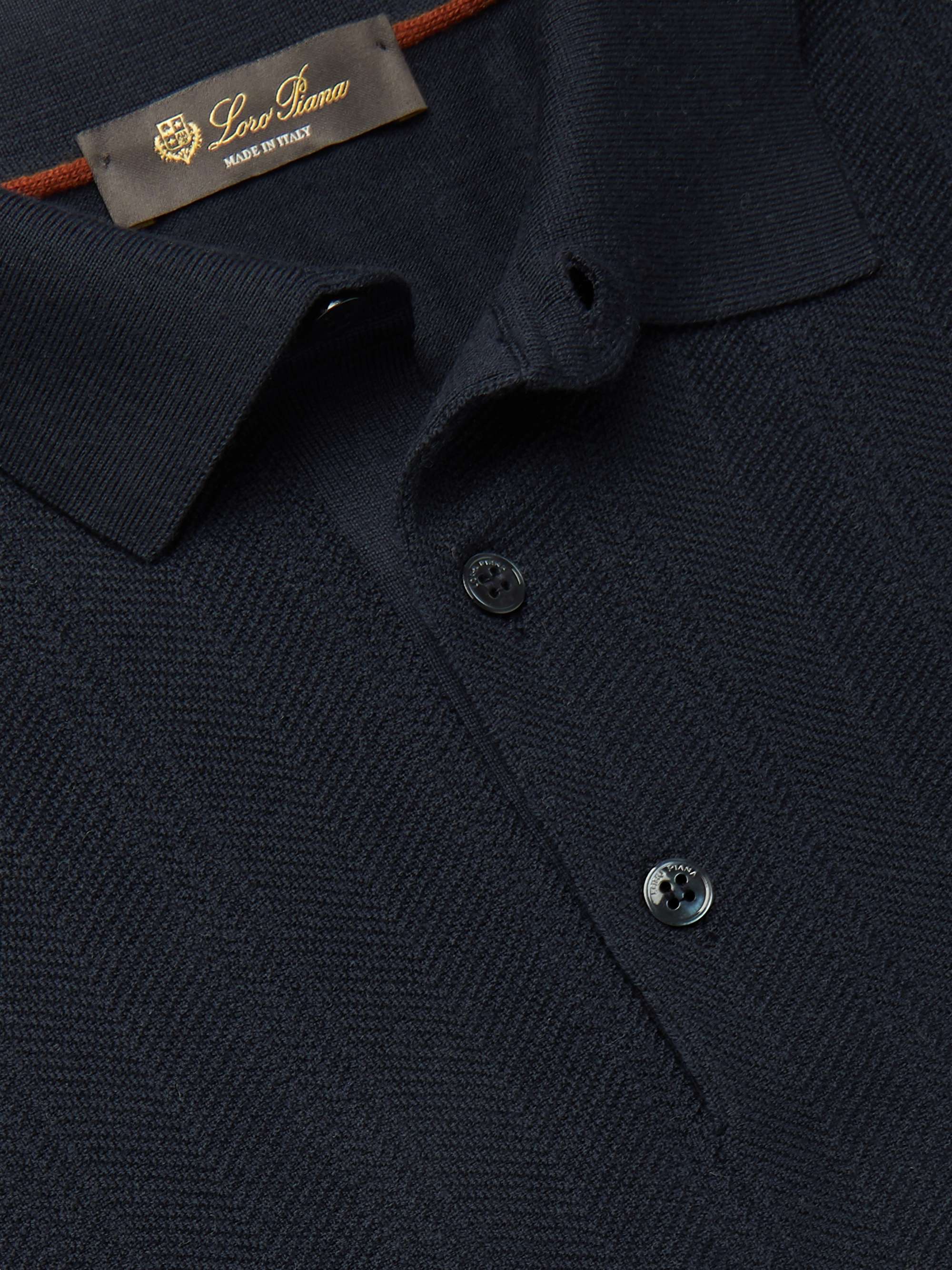 LORO PIANA Slim-Fit Kilberry Virgin Wool Polo Shirt