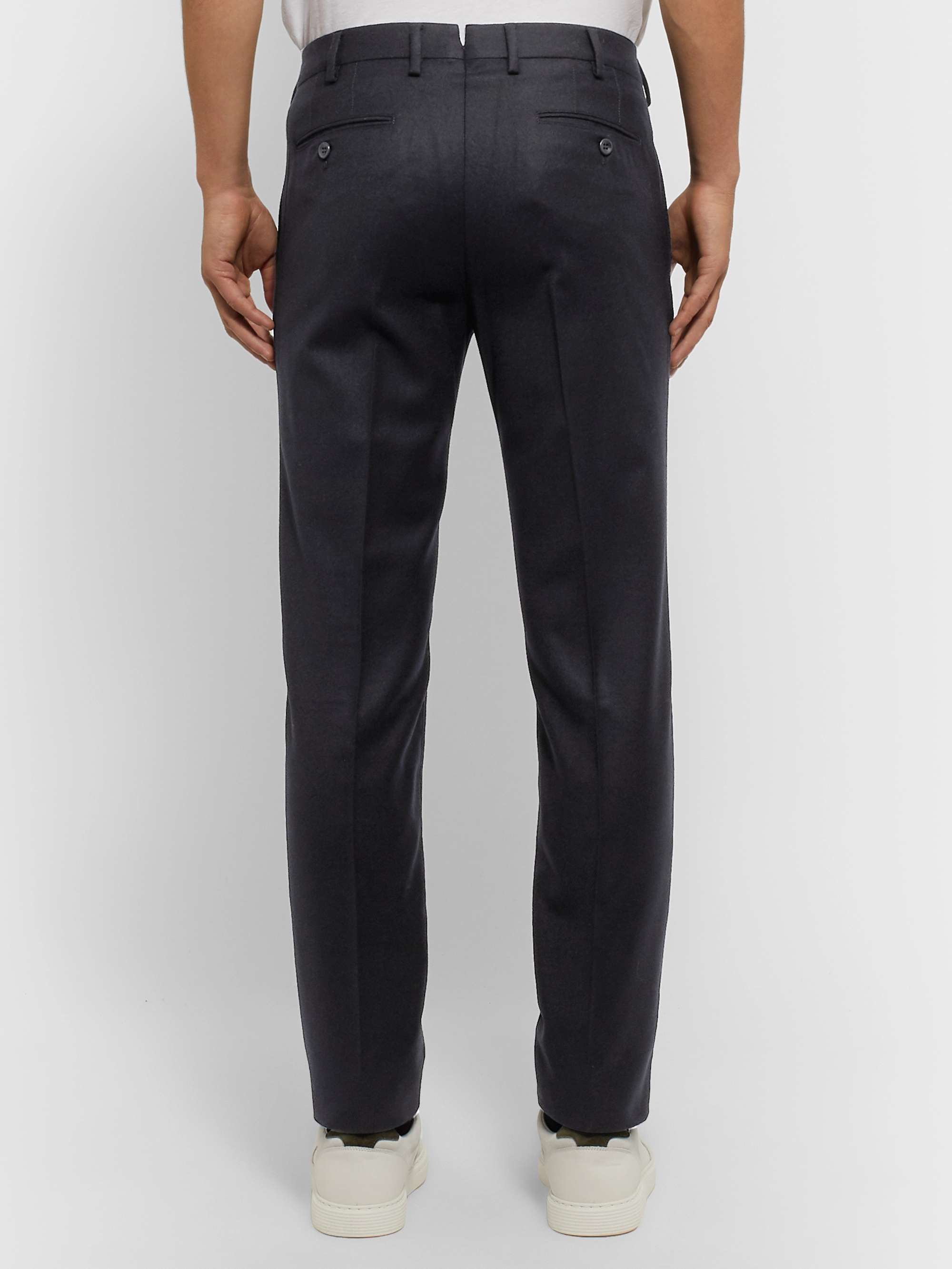LORO PIANA Slim-Fit Wool and Cashmere-Blend Trousers