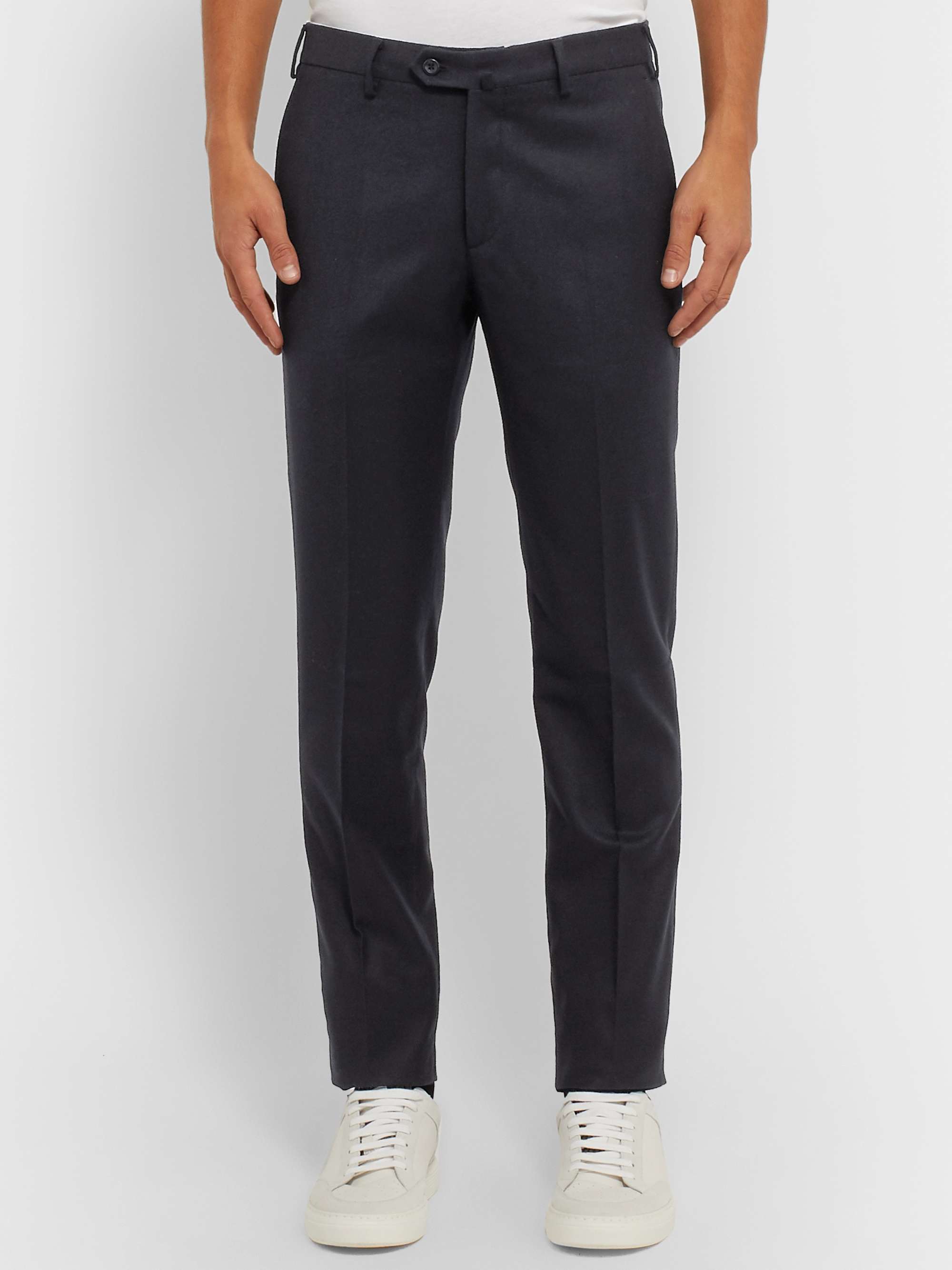 LORO PIANA Slim-Fit Wool and Cashmere-Blend Trousers